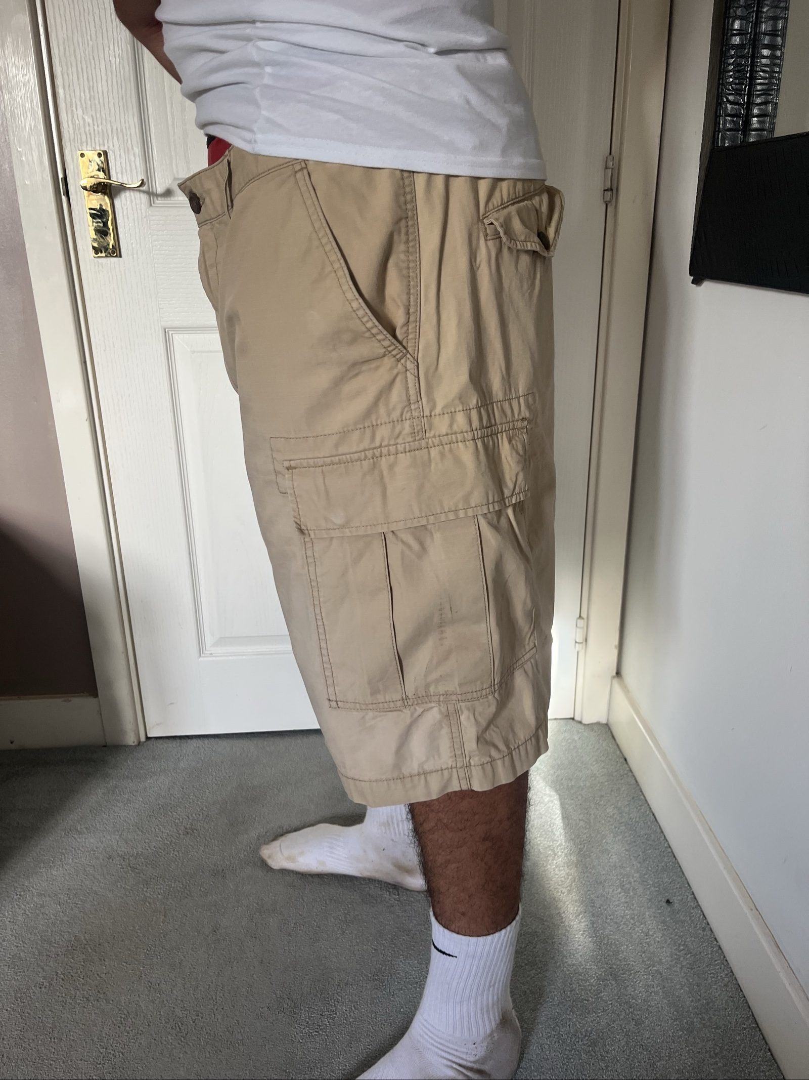 Levi's Men's Beige Cargo Shorts XLarge Cotton image 3