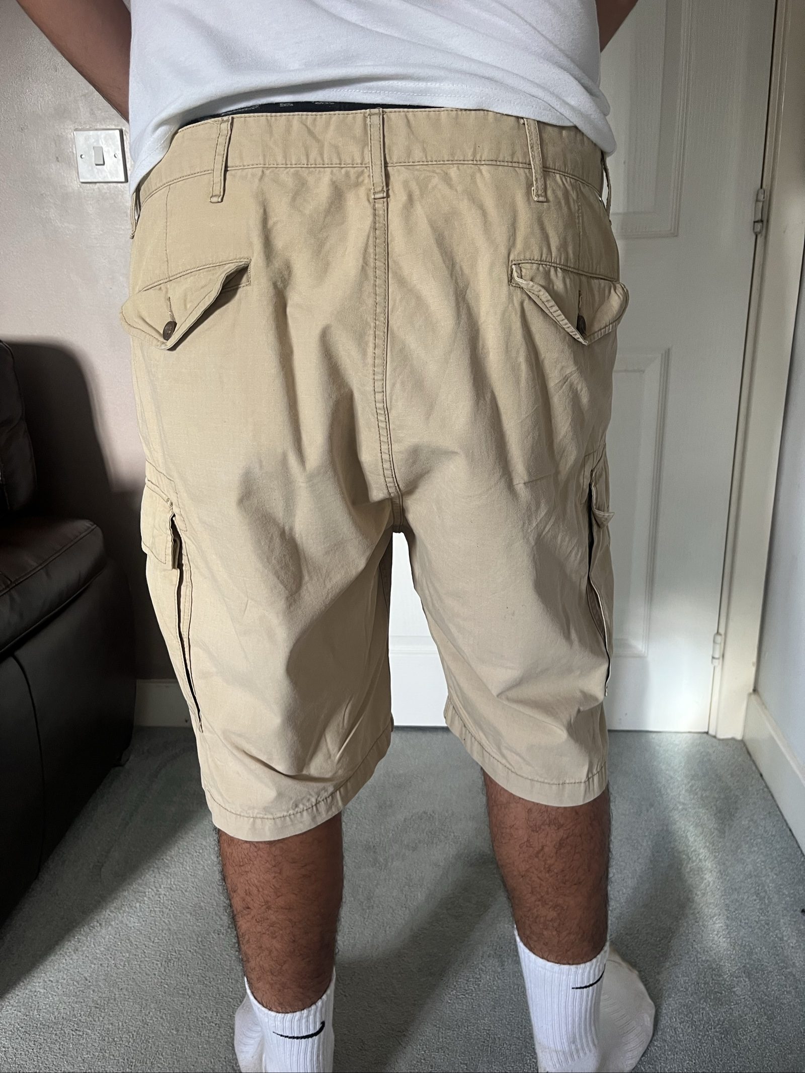 Levi's Men's Beige Cargo Shorts XLarge Cotton image 5