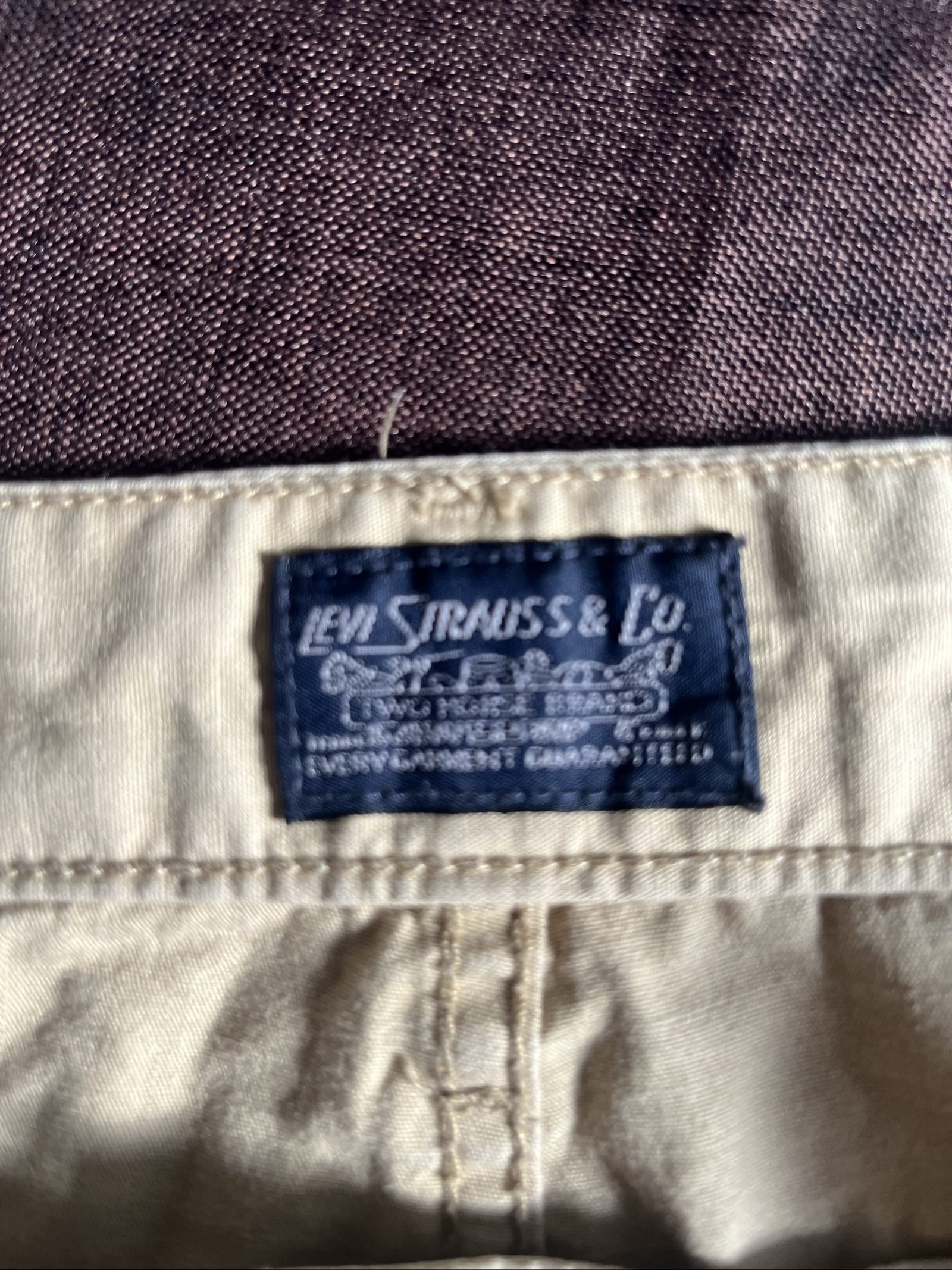 Levi's Men's Beige Cargo Shorts XLarge Cotton image 6