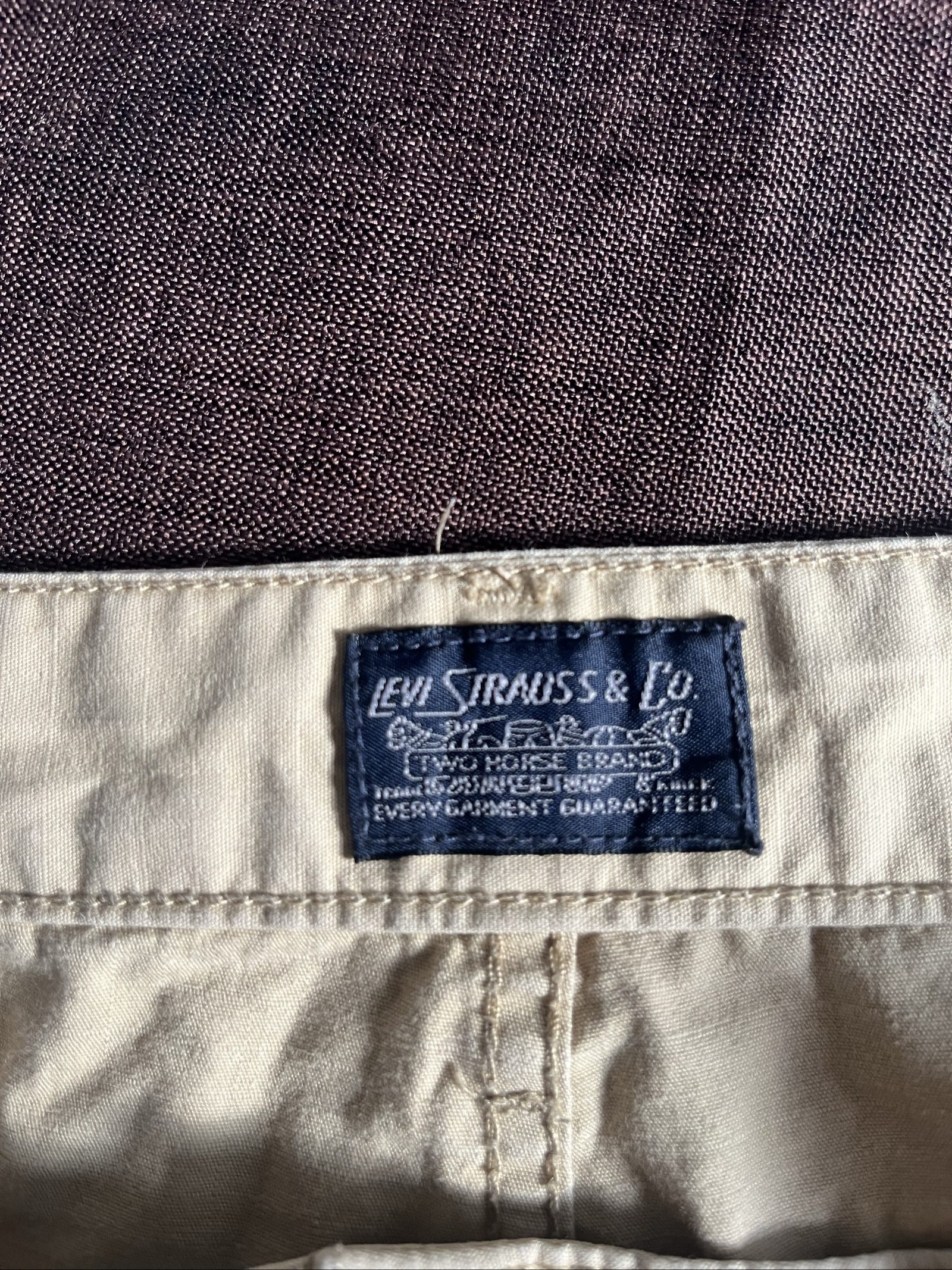 Levi's Men's Beige Cargo Shorts XLarge Cotton image 7