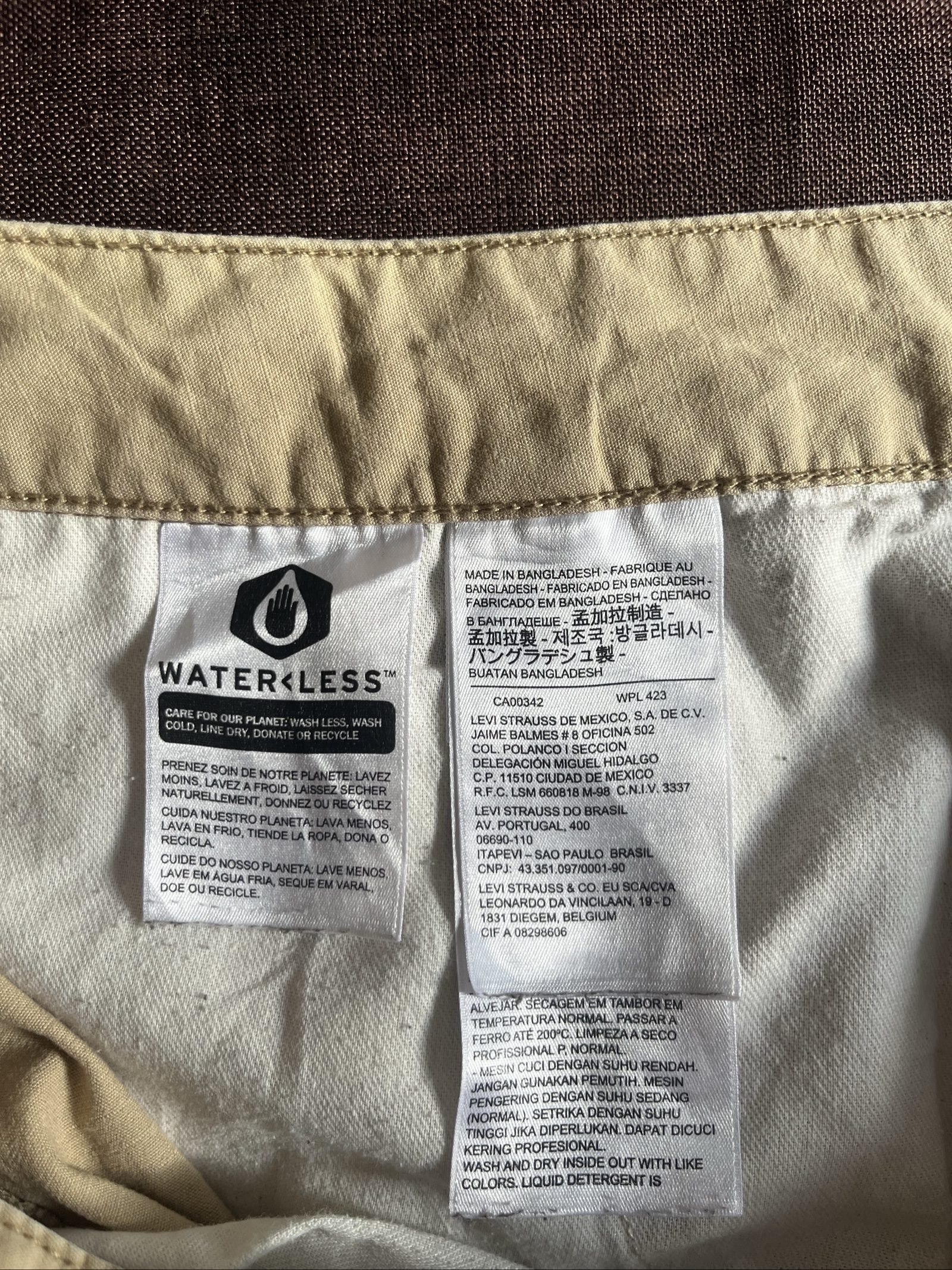 Levi's Men's Beige Cargo Shorts XLarge Cotton image 8