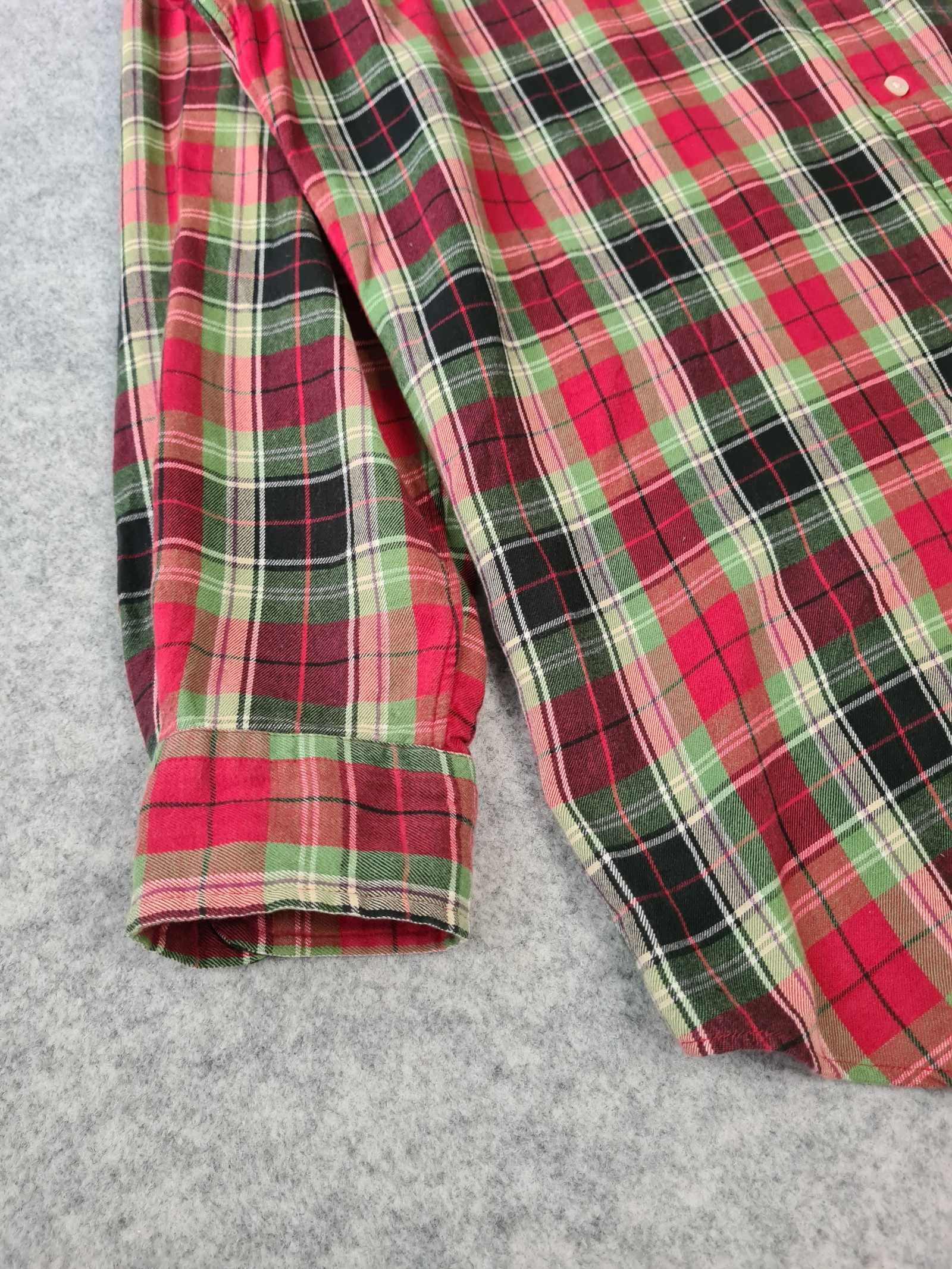 Ralph Lauren Men’s Check Shirt Red Black Medium 1182 image 2