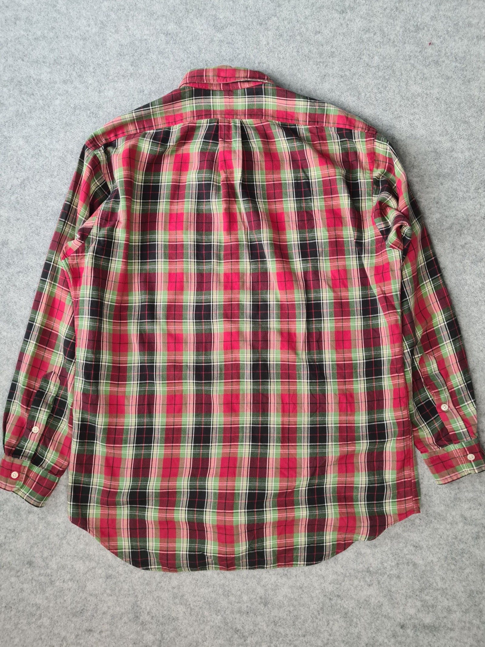 Ralph Lauren Men’s Check Shirt Red Black Medium 1182 image 6