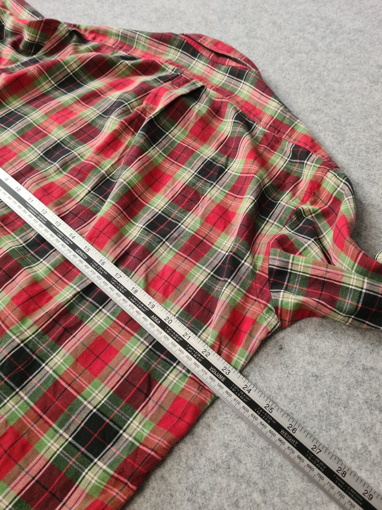 Ralph Lauren Men’s Check Shirt Red Black Medium 1182 image 7