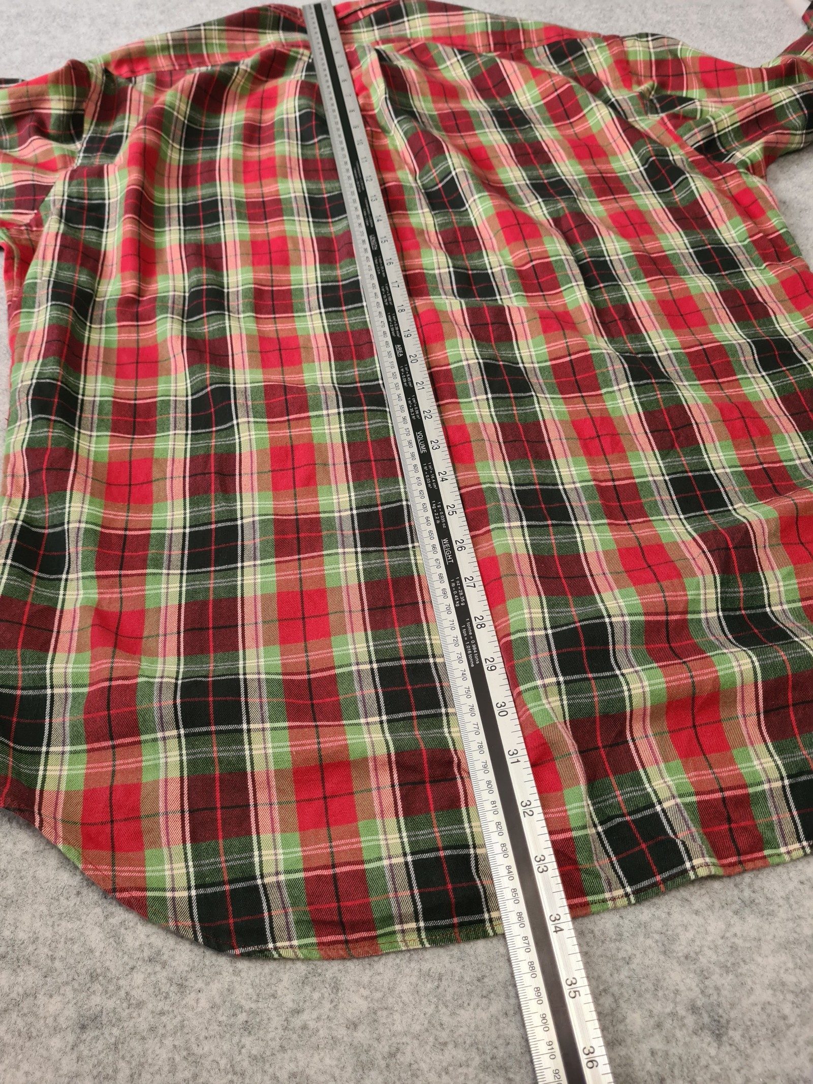 Ralph Lauren Men’s Check Shirt Red Black Medium 1182 image 8