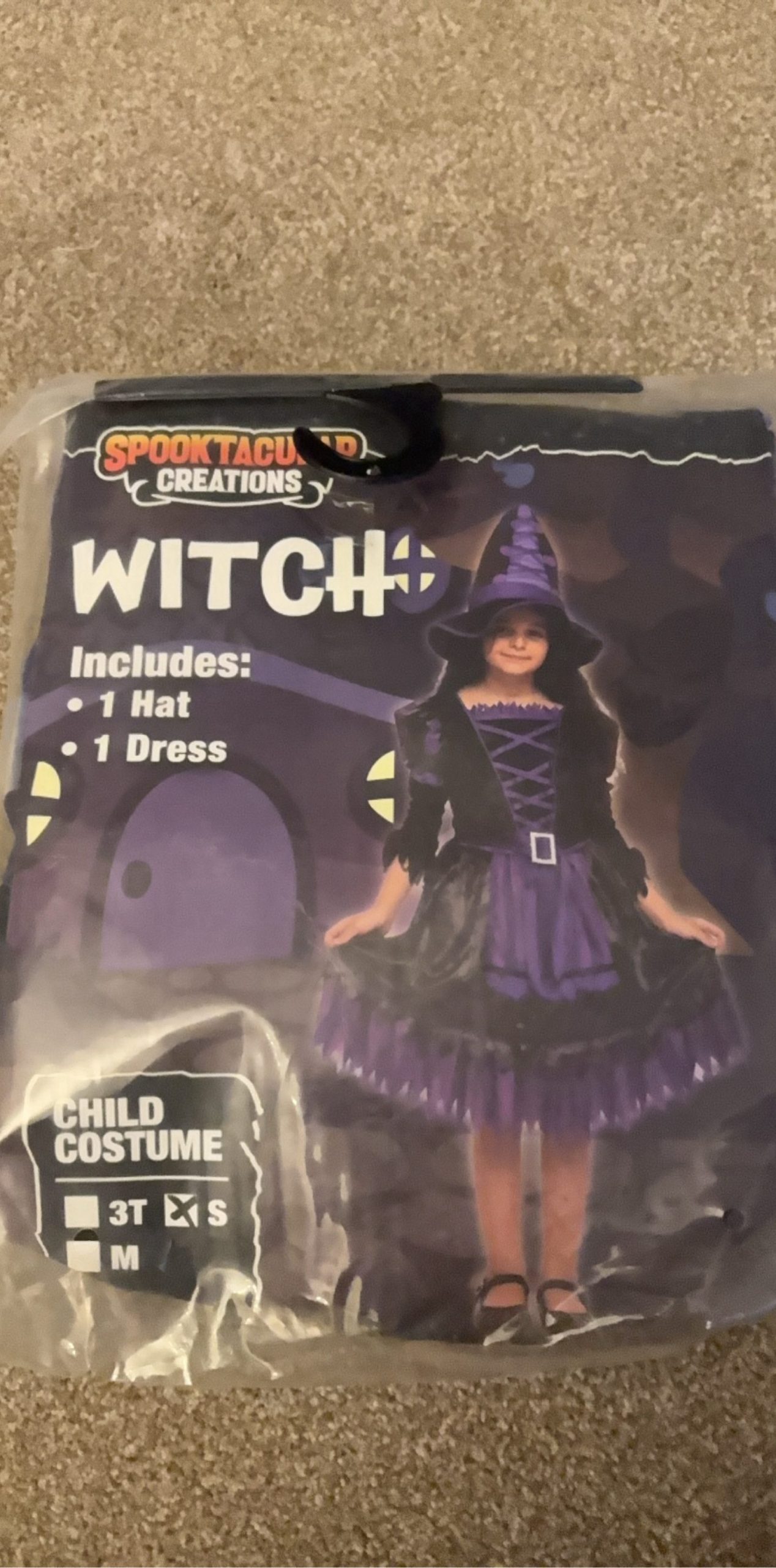 Spooktacular Creations Purple & Black Witch Child Costume Small
