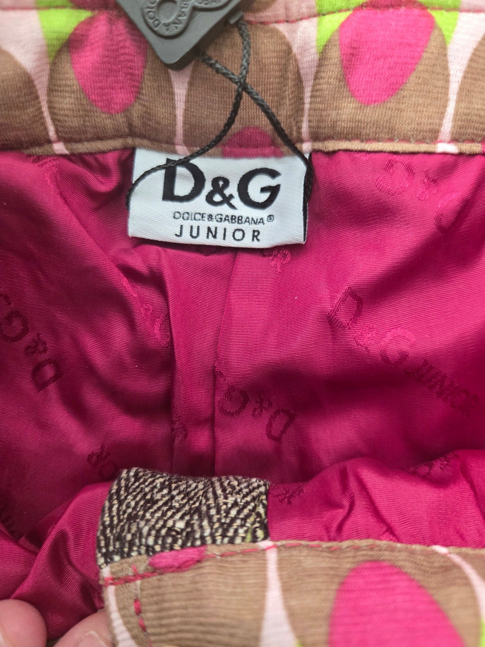 D&G Dolce & Gabbana Junior Girls Tweed Herringbone Shorts Size 10 Years NWT image 4
