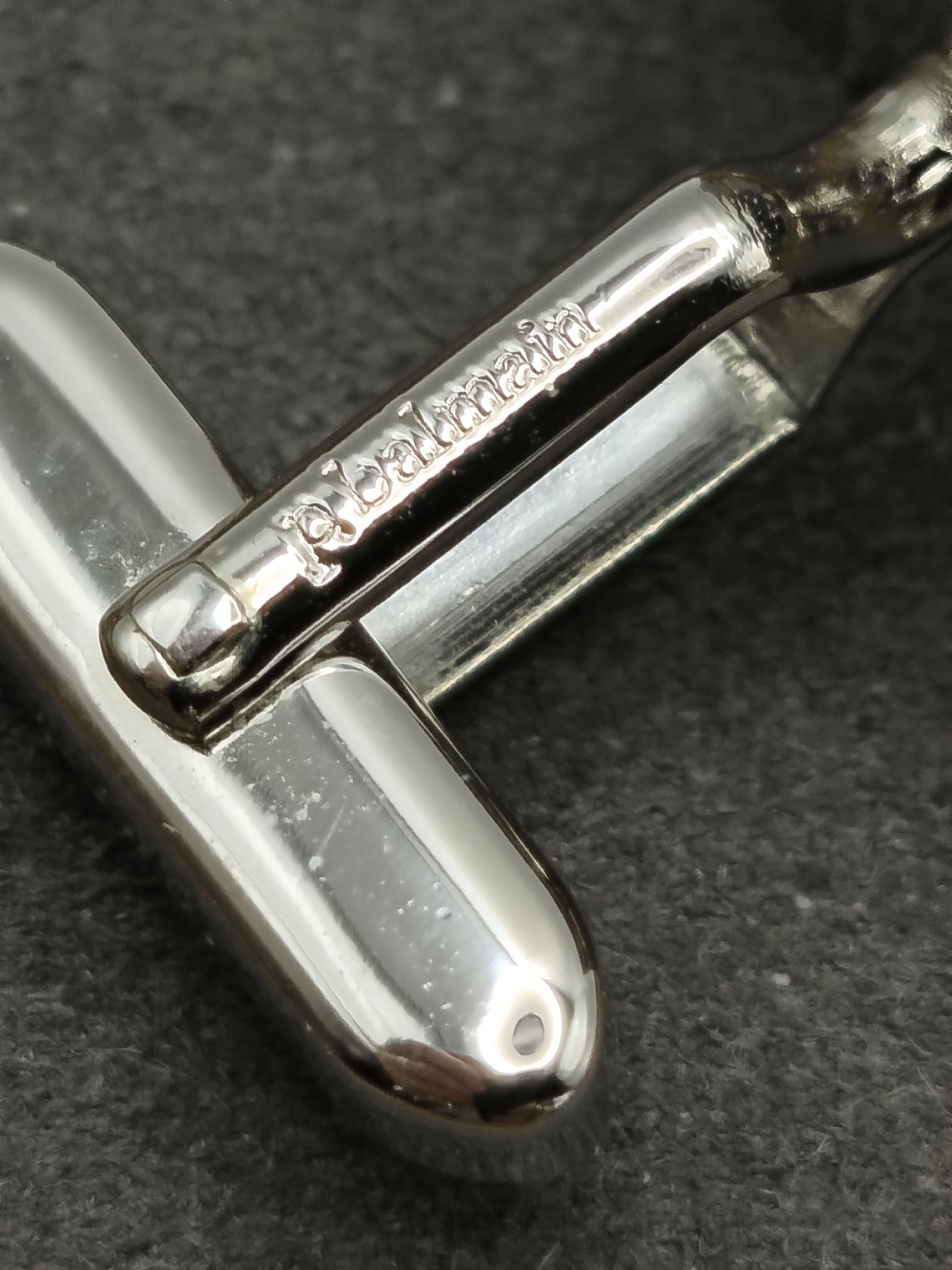 Pierre Balmain Silver & Blue Men's Cufflinks with Original Box image 7