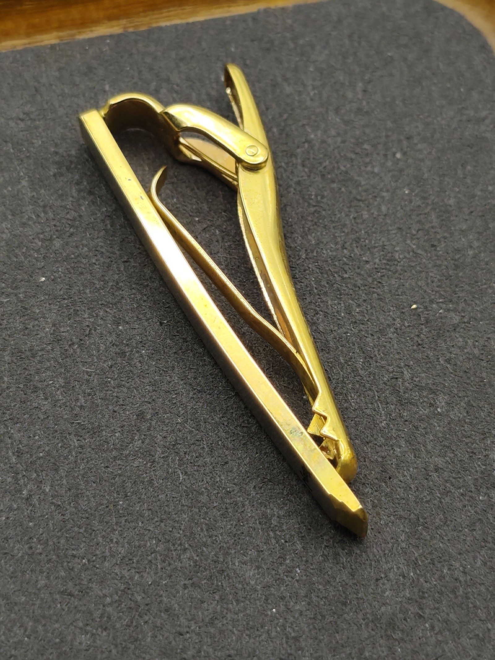 Yves Saint Laurent Silver & Gold Tone Men's Tie Clip image 6