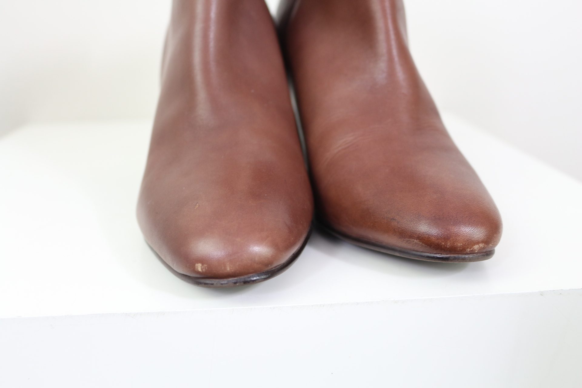 Bottines en cuir et suède Bocage avec détails en laiton marron 37 image 7