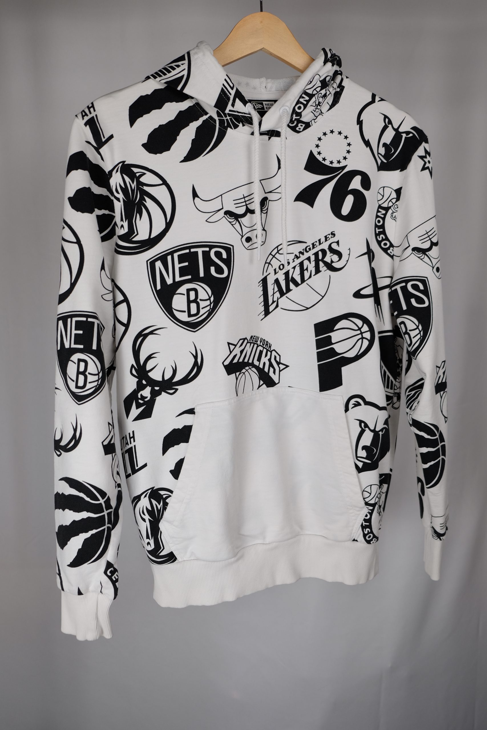 Hoodie • New Era • Uomo • Bianco • Taglia S