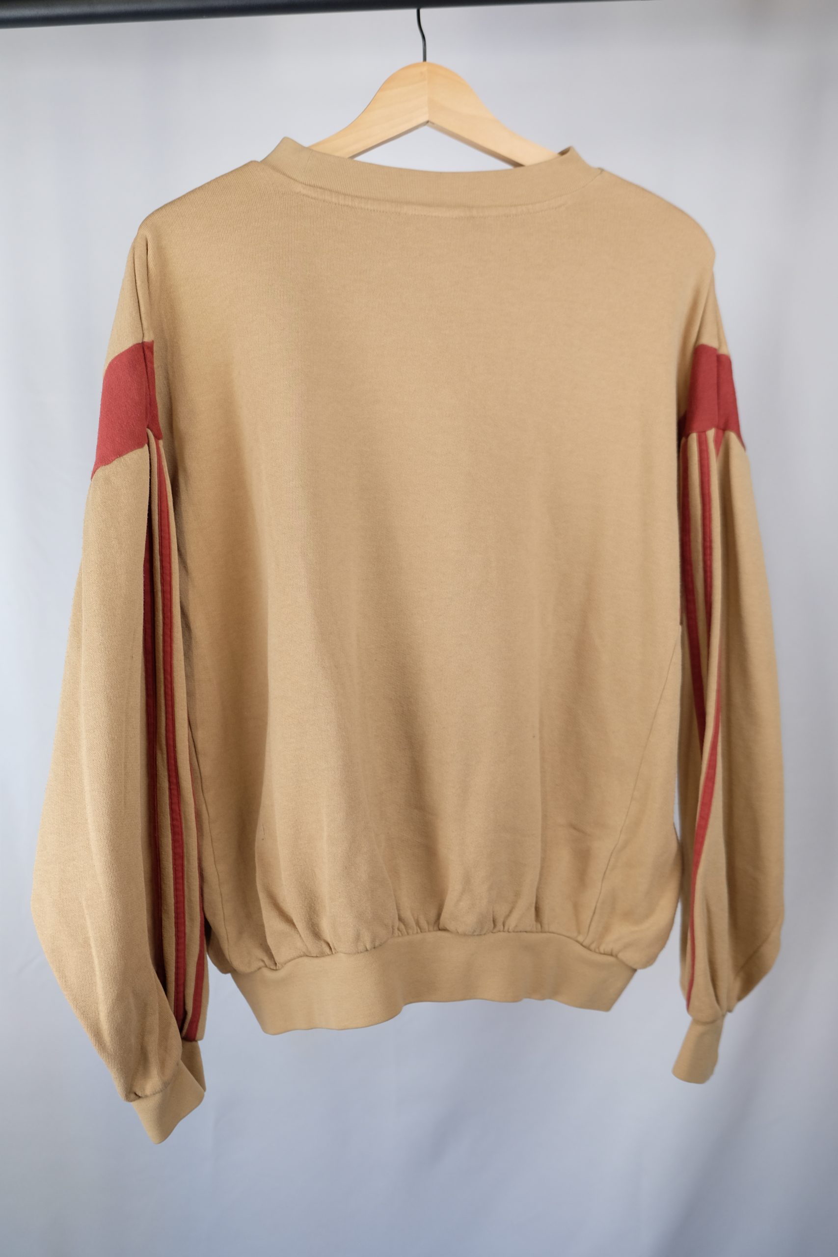 Felpa • Adidas • Vintage • Uomo • Marrone E Panna Girocollo • Taglia M image 2