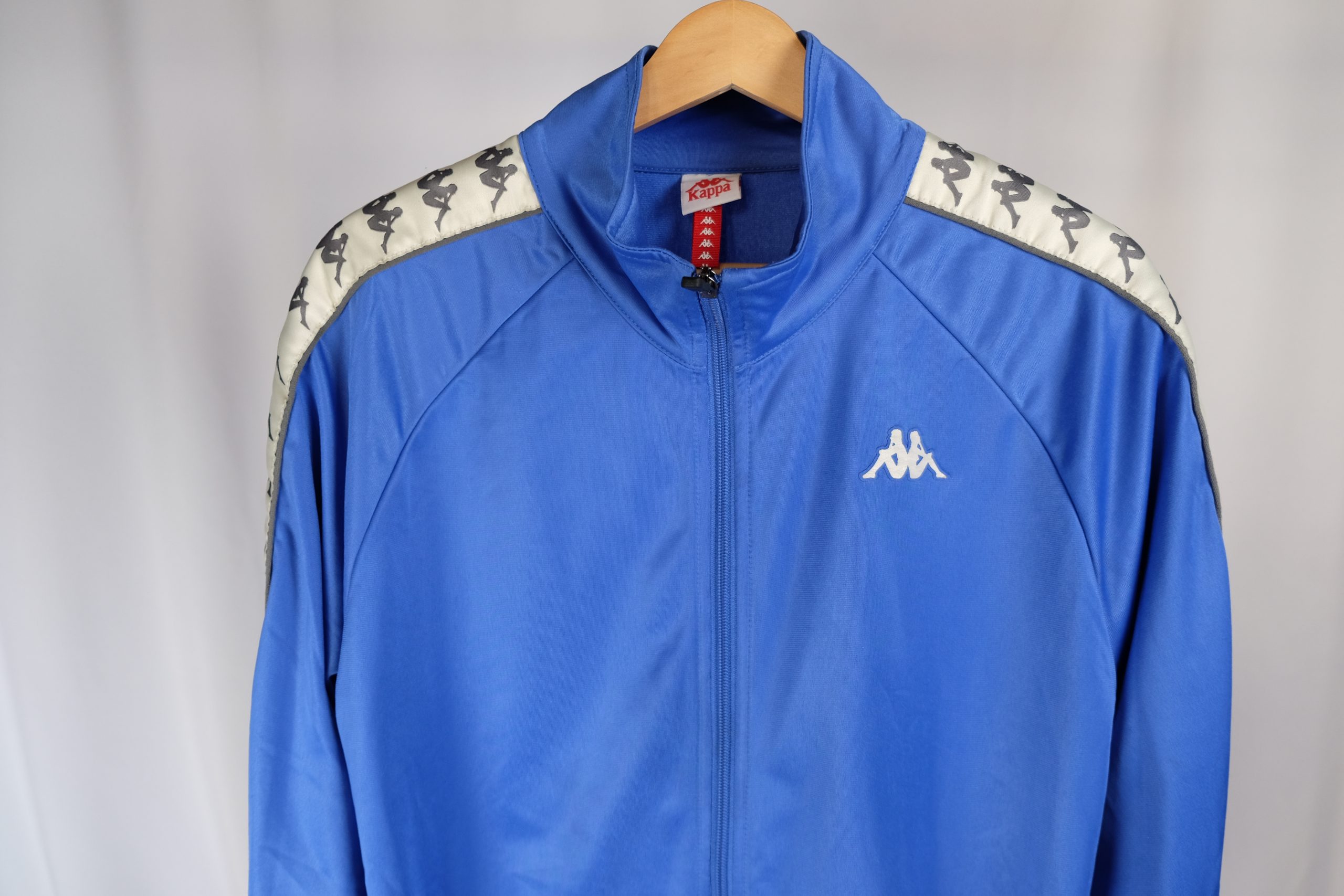 Felpa Vintage Con Zip Senza Cappuccio • Kappa • Uomo • Blu • Taglia XL image 3