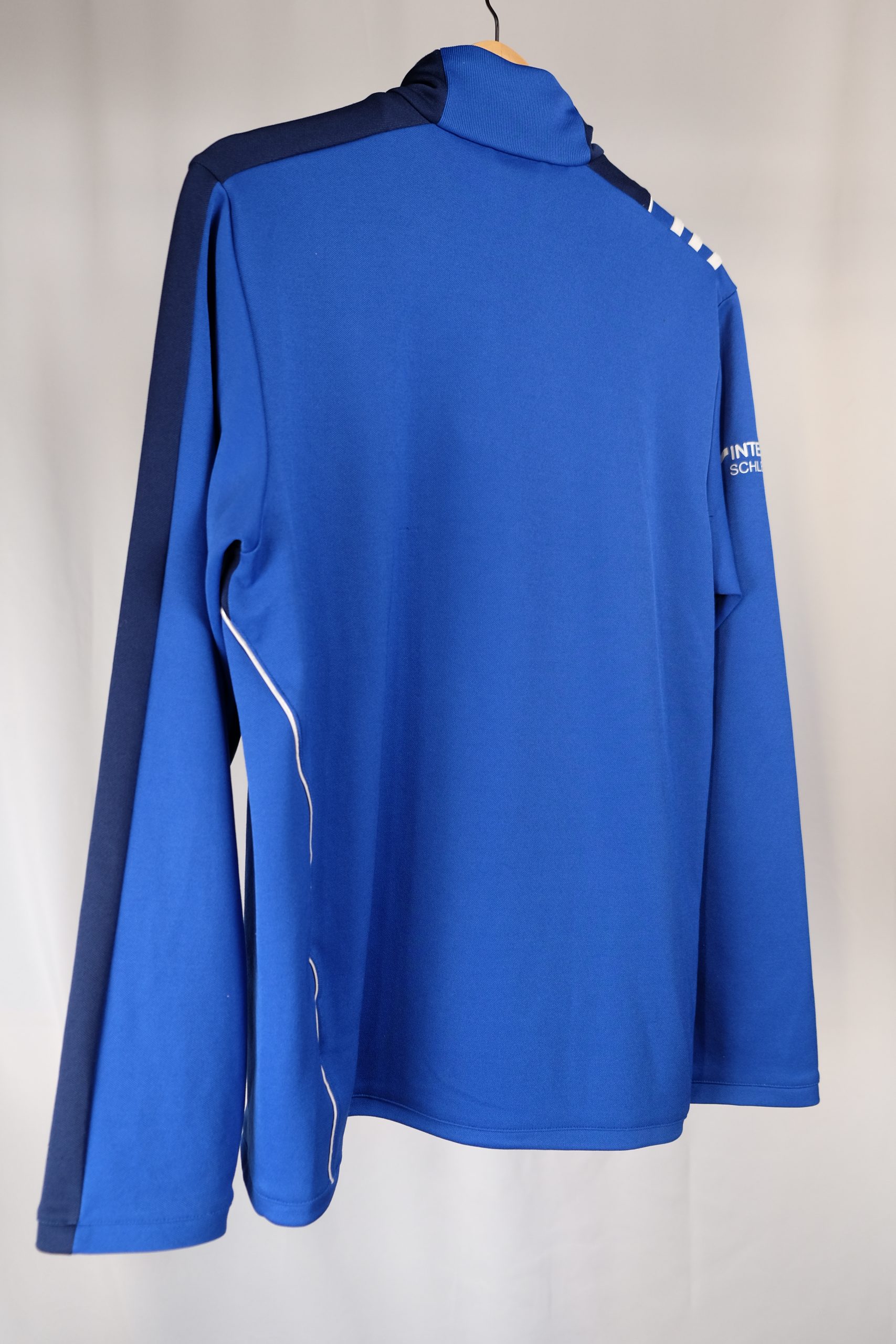 Felpa Sportiva • Adidas • Blu Royal E Blu Scuro Con Dettagli Bianchi • Taglia L image 5