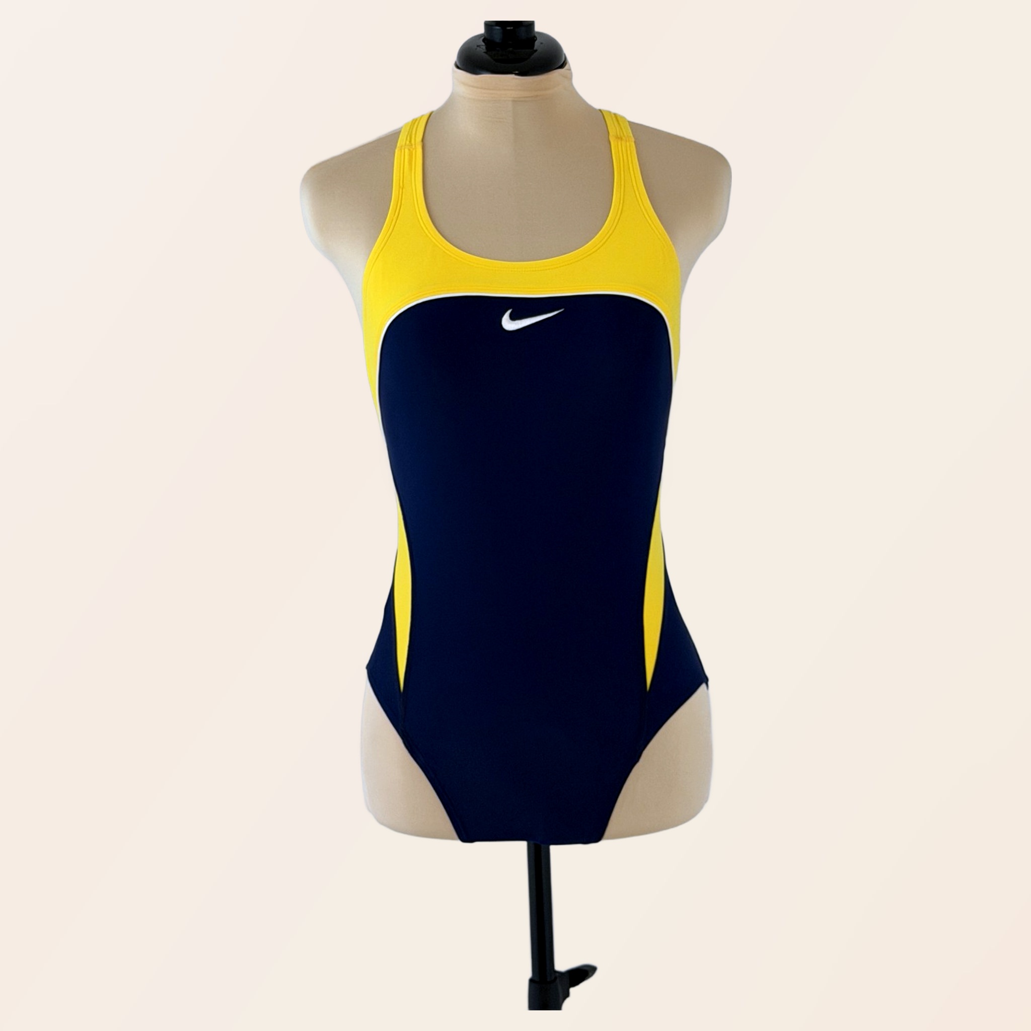 Nike | Navy/Yellow One-Piece Swimsuit | 32