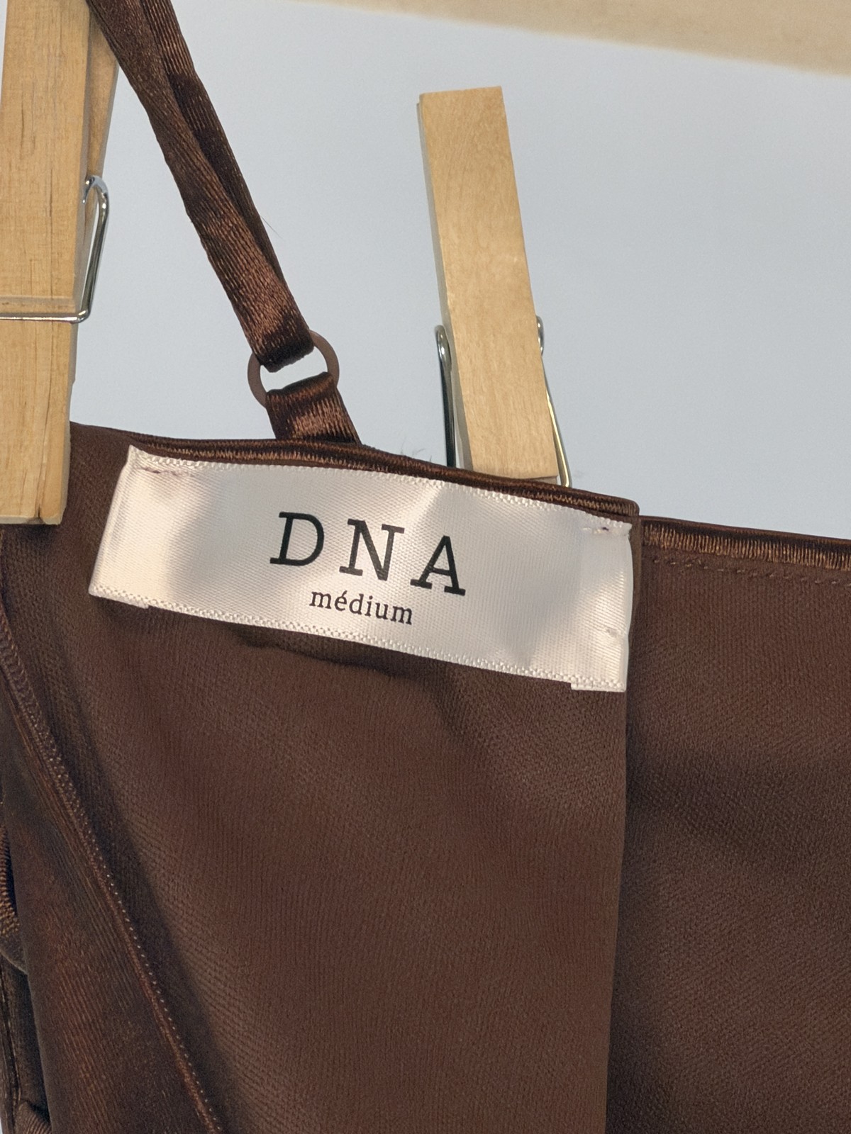 DNA | Brown Satin Mini Dress | M image 3