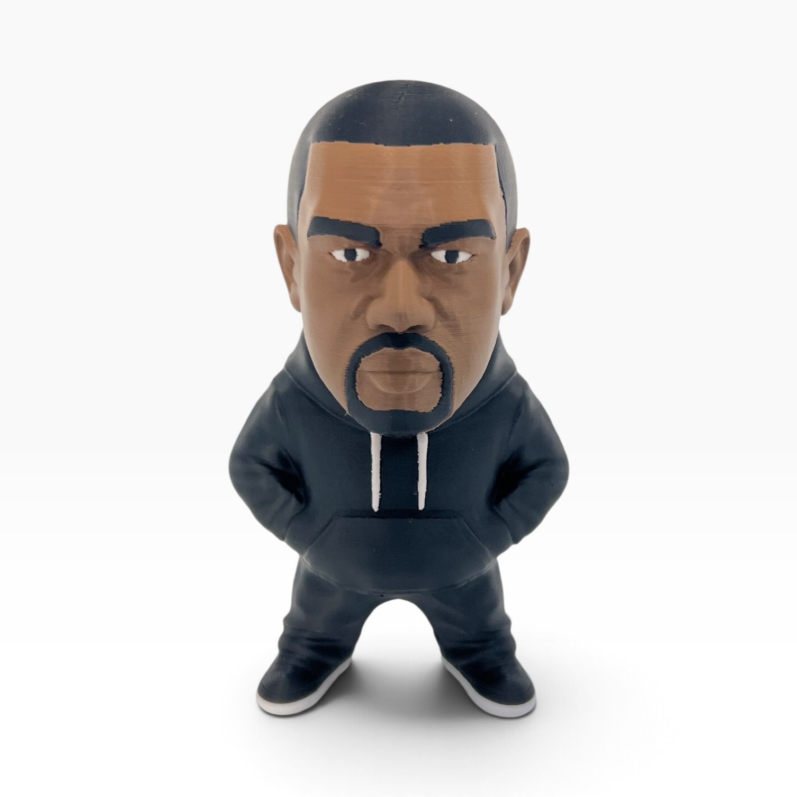 🎤 Kanye West Figure – Black Hoodie Edition 🔥