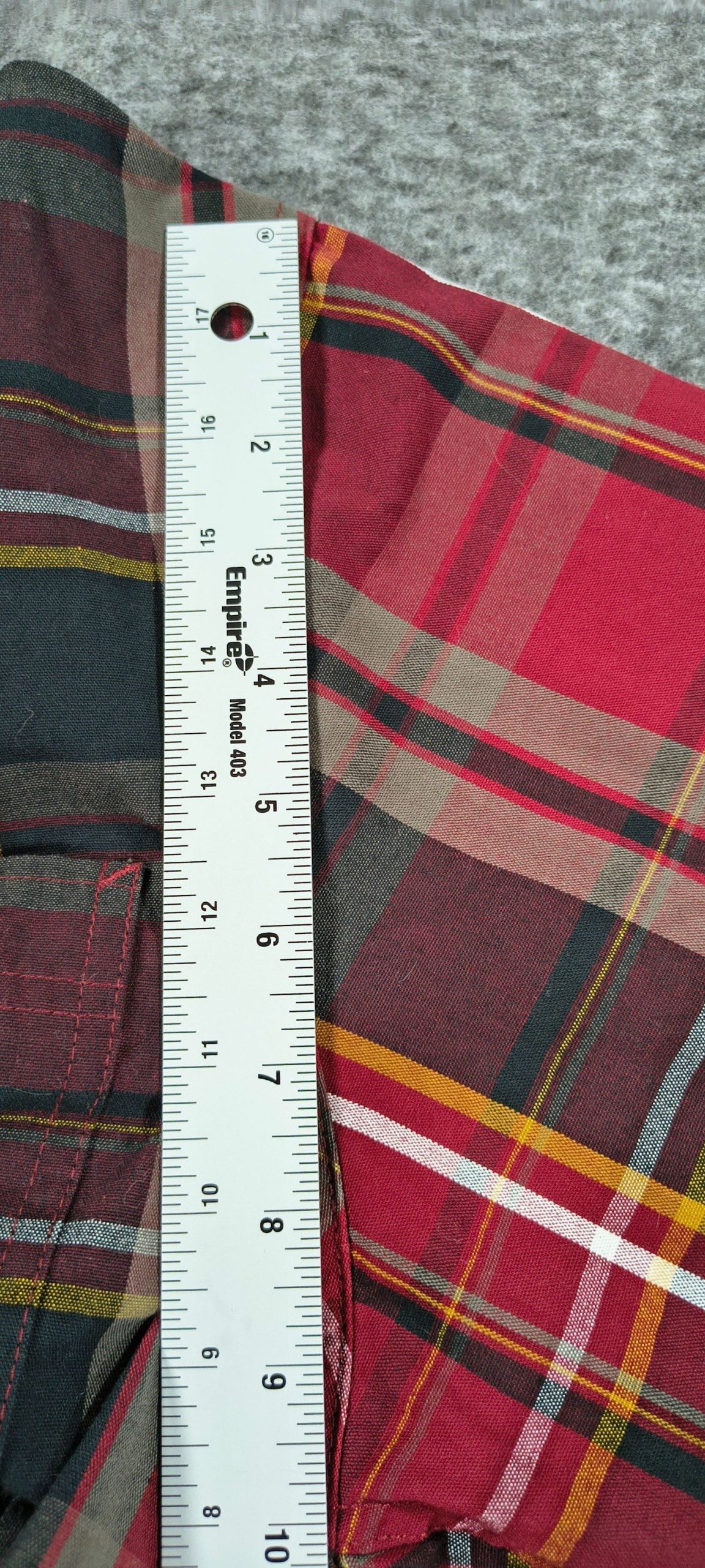 C.E. Schmidt Red & Black Plaid Workwear Shirt Medium image 9