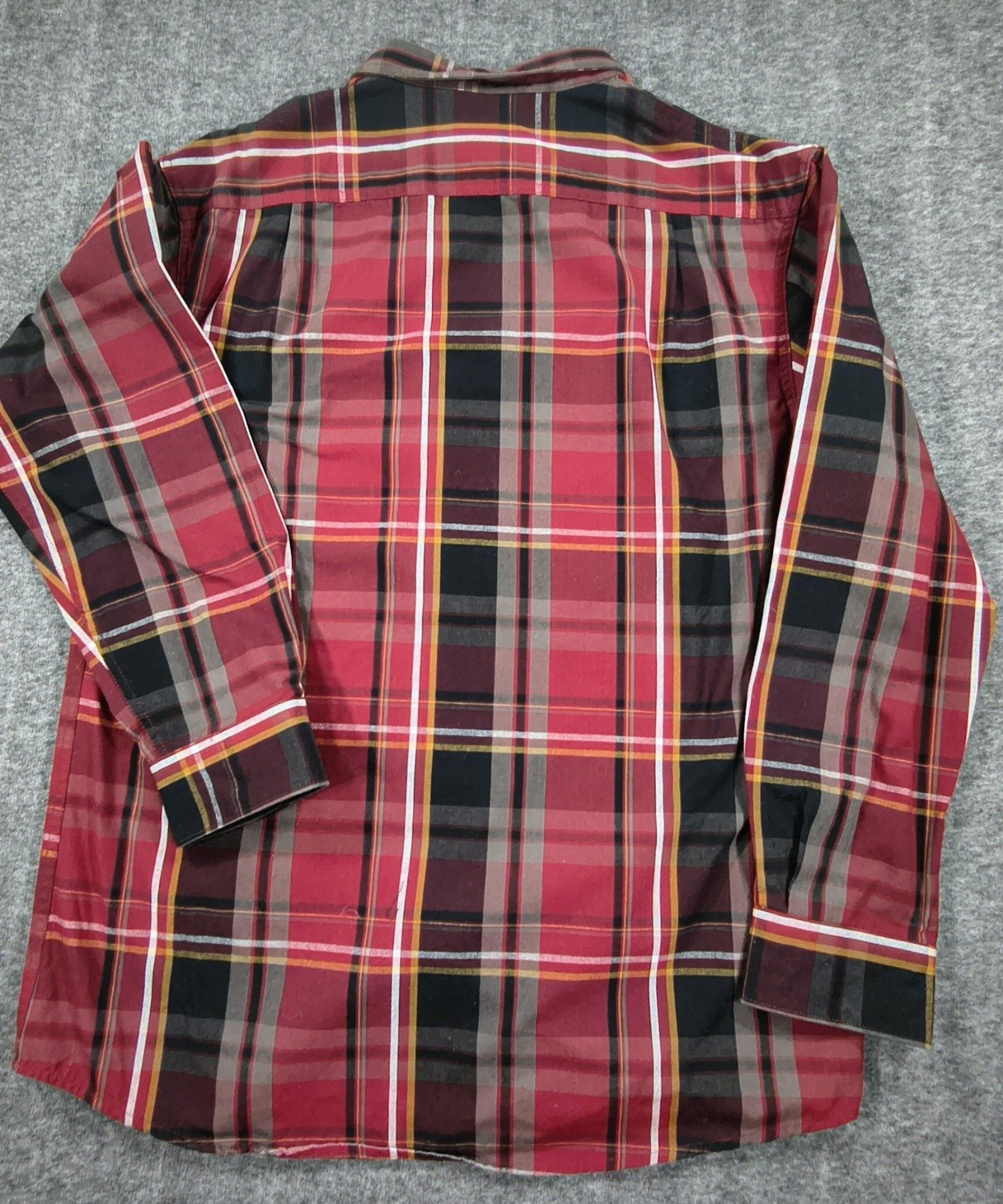 C.E. Schmidt Red & Black Plaid Workwear Shirt Medium image 10
