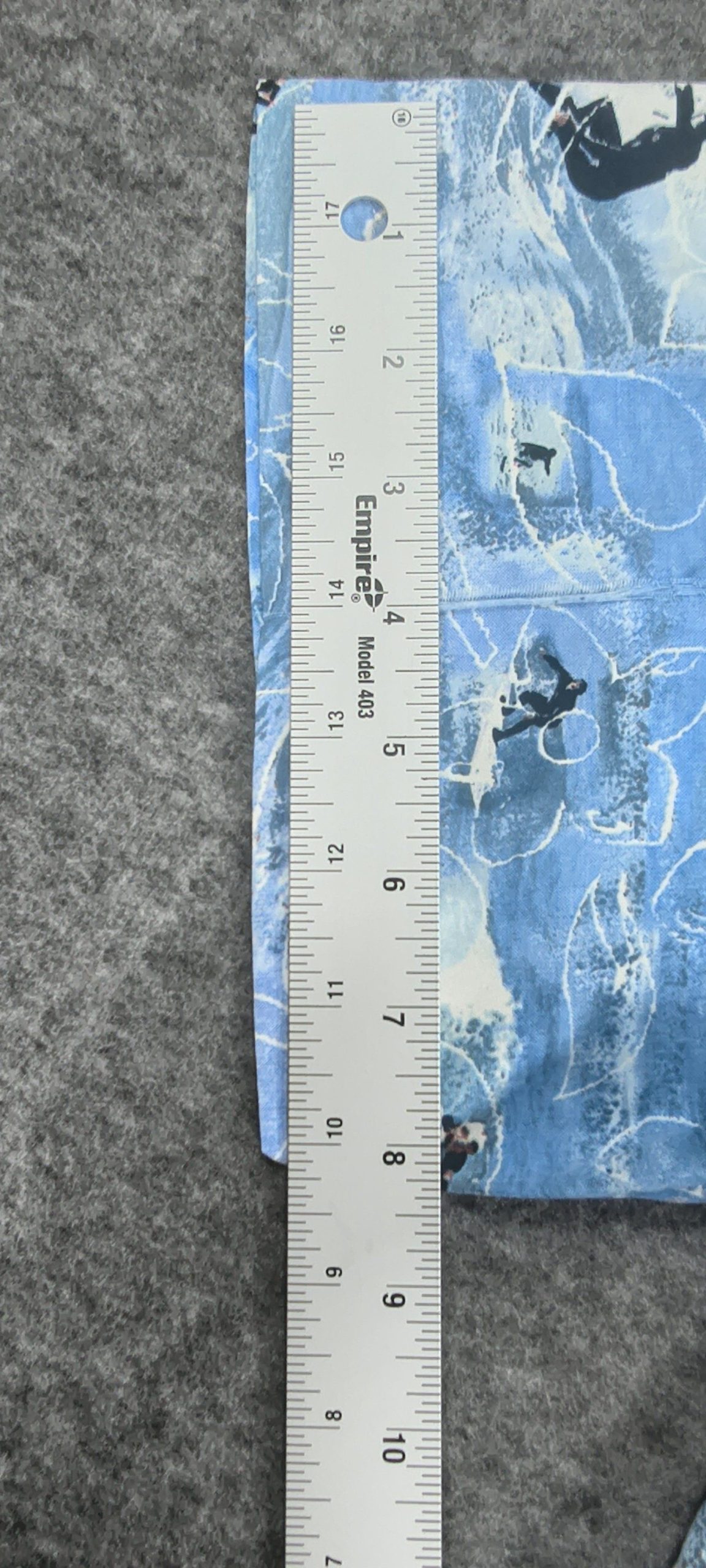 Sideout Blue & White Cool Surf Print Hawaiian Shirt Medium Big Waves image 6