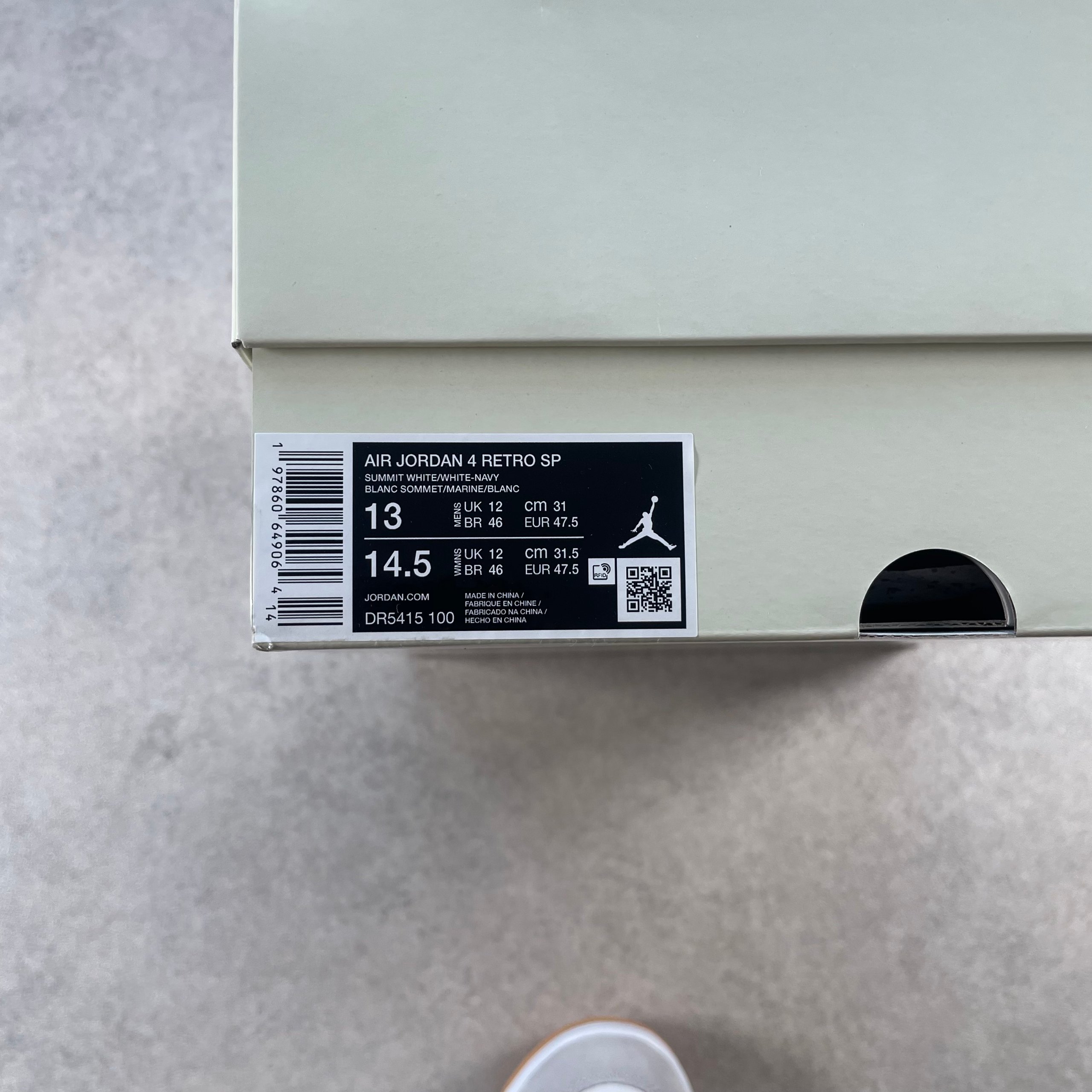 Nike SB x Air Jordan 4 Retro SP "Summit White, Navy" (UK12) image 8