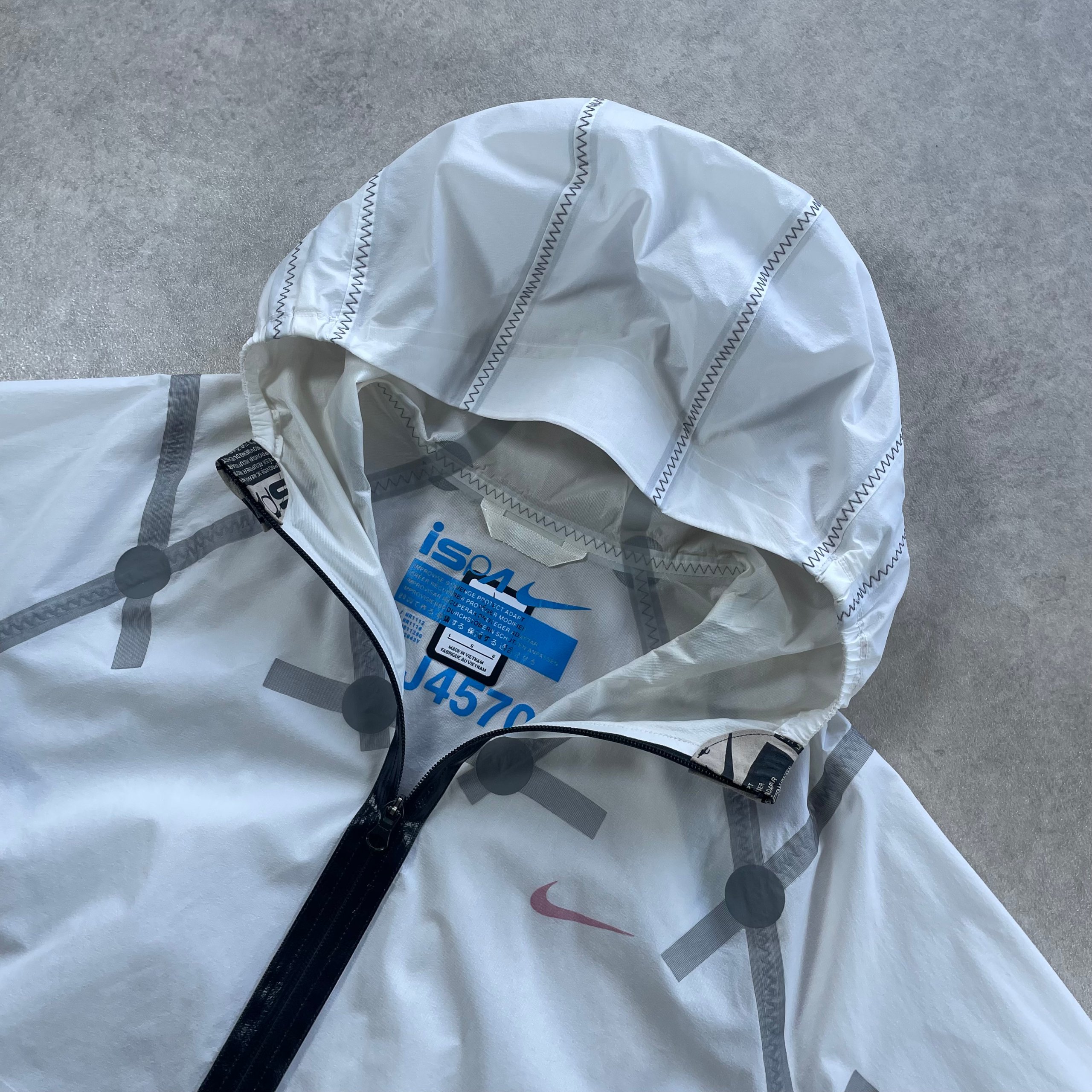 Nike NRG ISPA Hypershield Lightweight Windrunner Jacket "White" (Size Large Mens) image 6