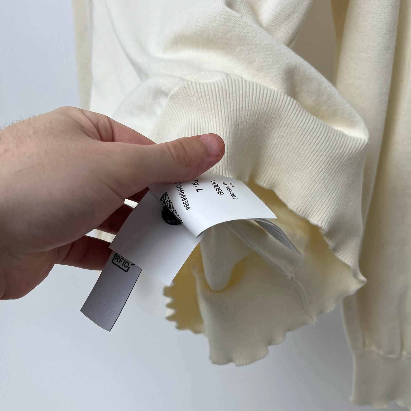 Stone Island Cream Cotton Knit Sweater Jumper - L image 5