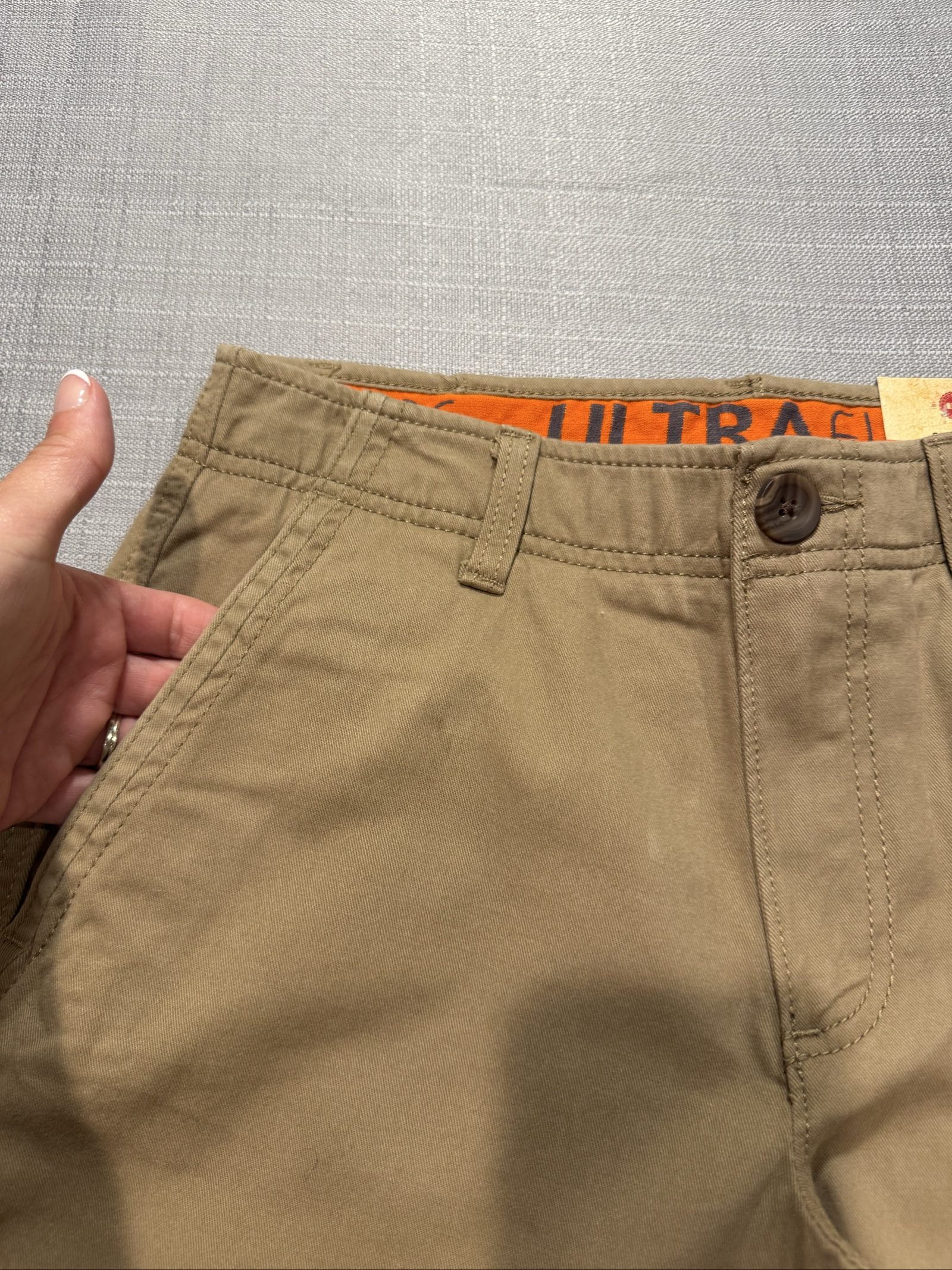 Men’s NWT Urban Pipeline MaxFlex Stretch Chino Shorts – Khaki – 28 image 4