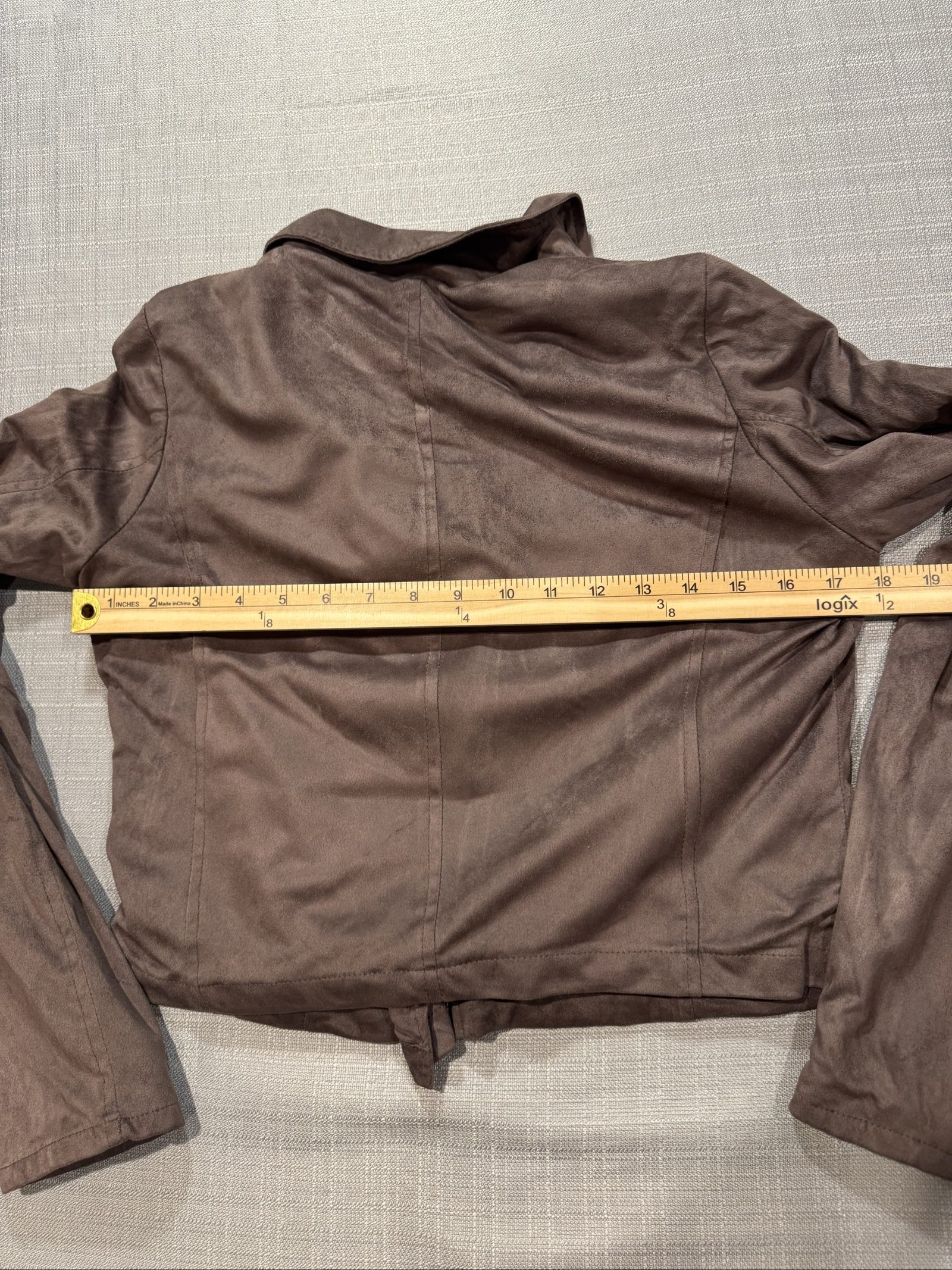 Women’s Charlotte Russe Faux Suede Moto Jacket – Brown – Medium image 7