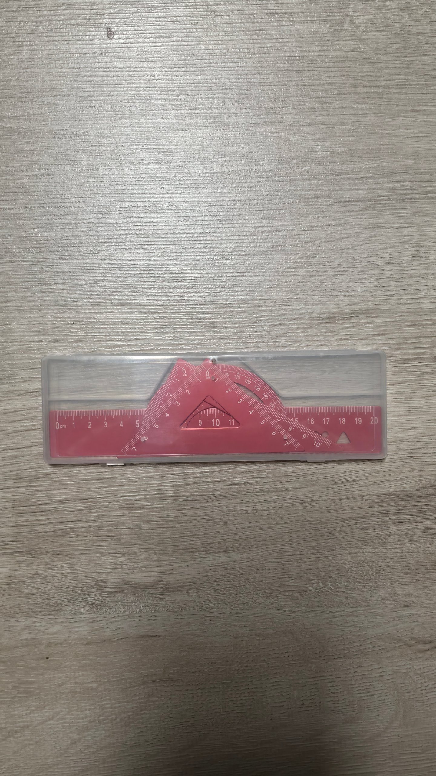 Aluminium Geometrie-Lineal Set mit Transportetui Brandneu image 2