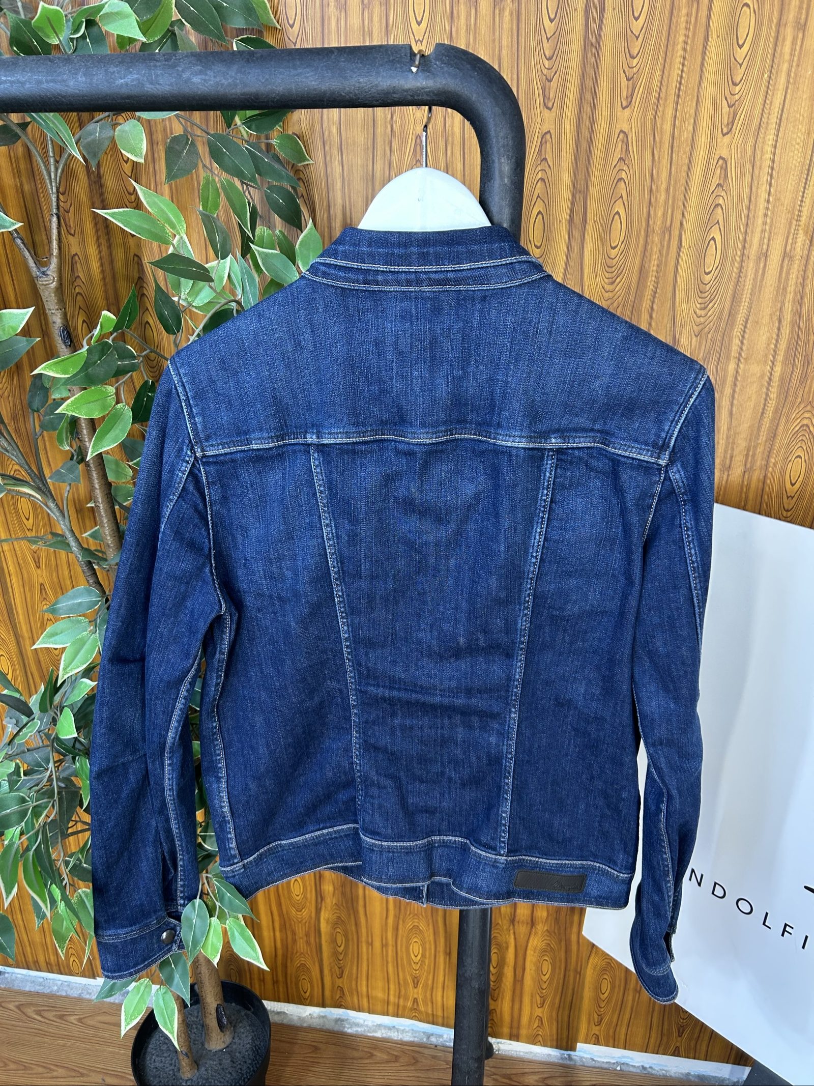 Wrangler Giacca di Jeans Blu Denim Large Uomo image 7
