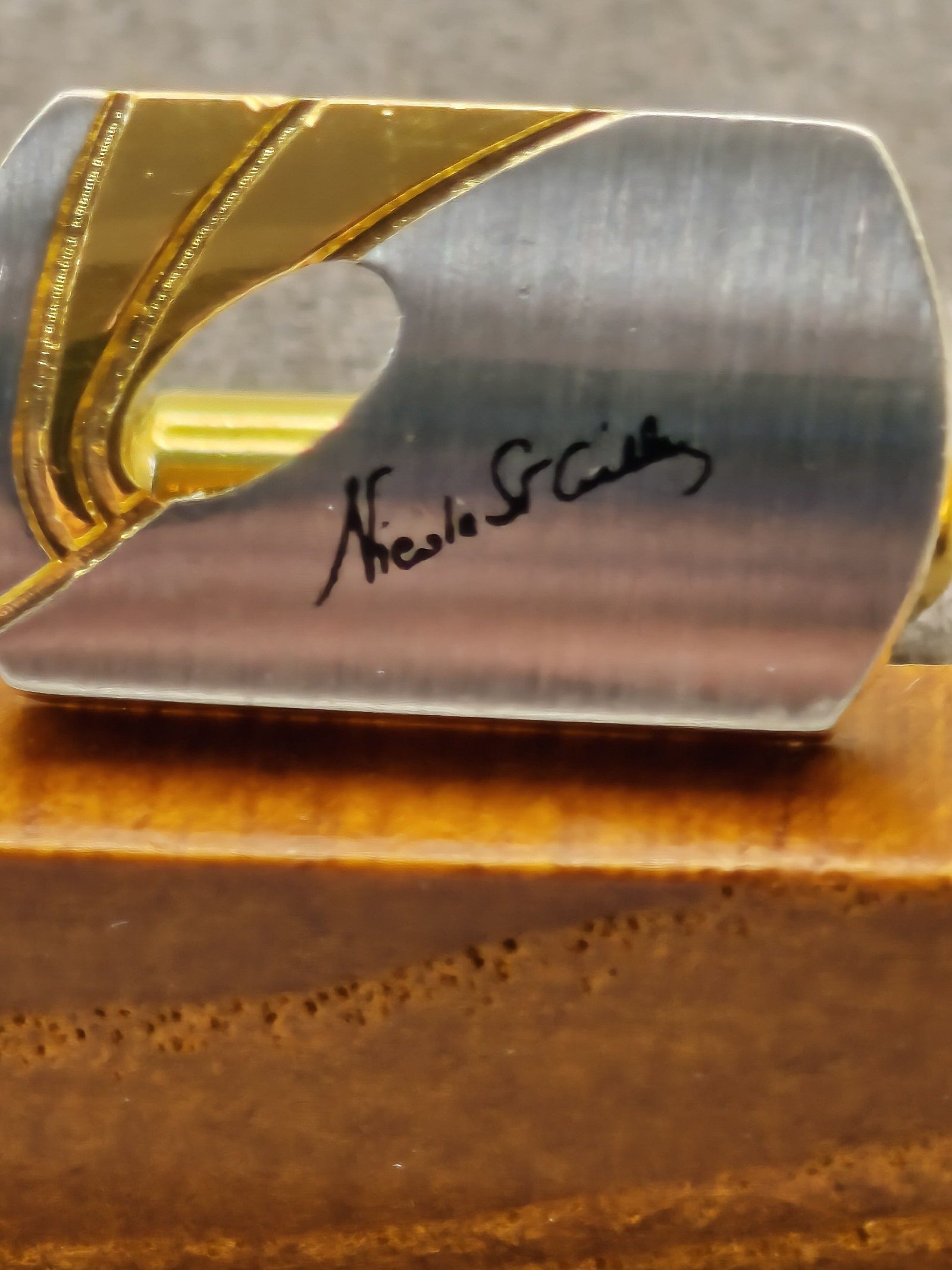 Nicole St Giles Two-Tone Gold & Silver Cufflinks with Box image 5