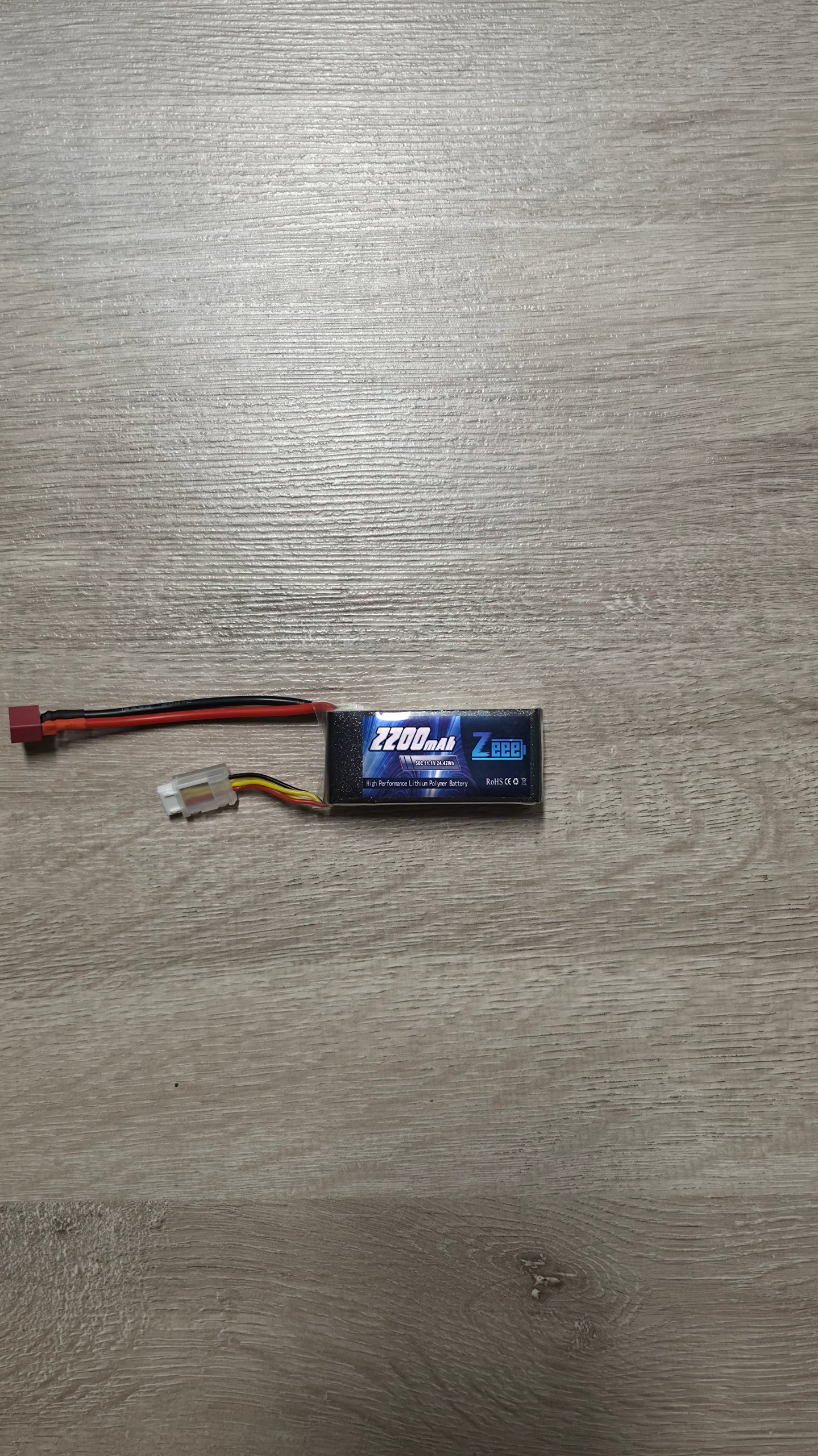 Zeee 2S Lipo Akku 50C 2200mAh 7,4V mit T Stecker NEU image 2