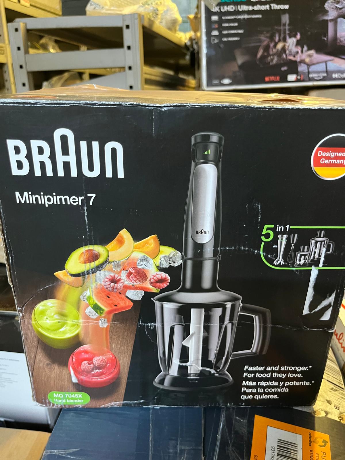 Braun Minipimer 7 Frullatore a Immersione Nero 5 in 1 image 3