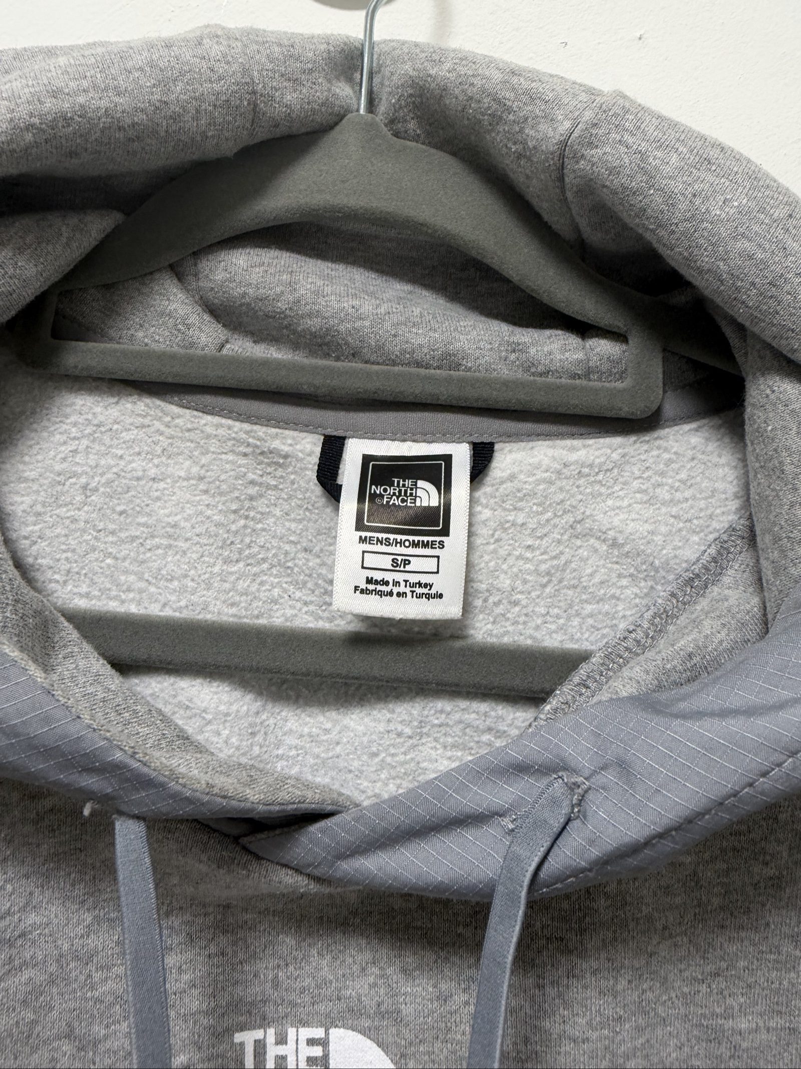 The North Face Men's Grey Hoodie Small Logo Pullover S/P image 2