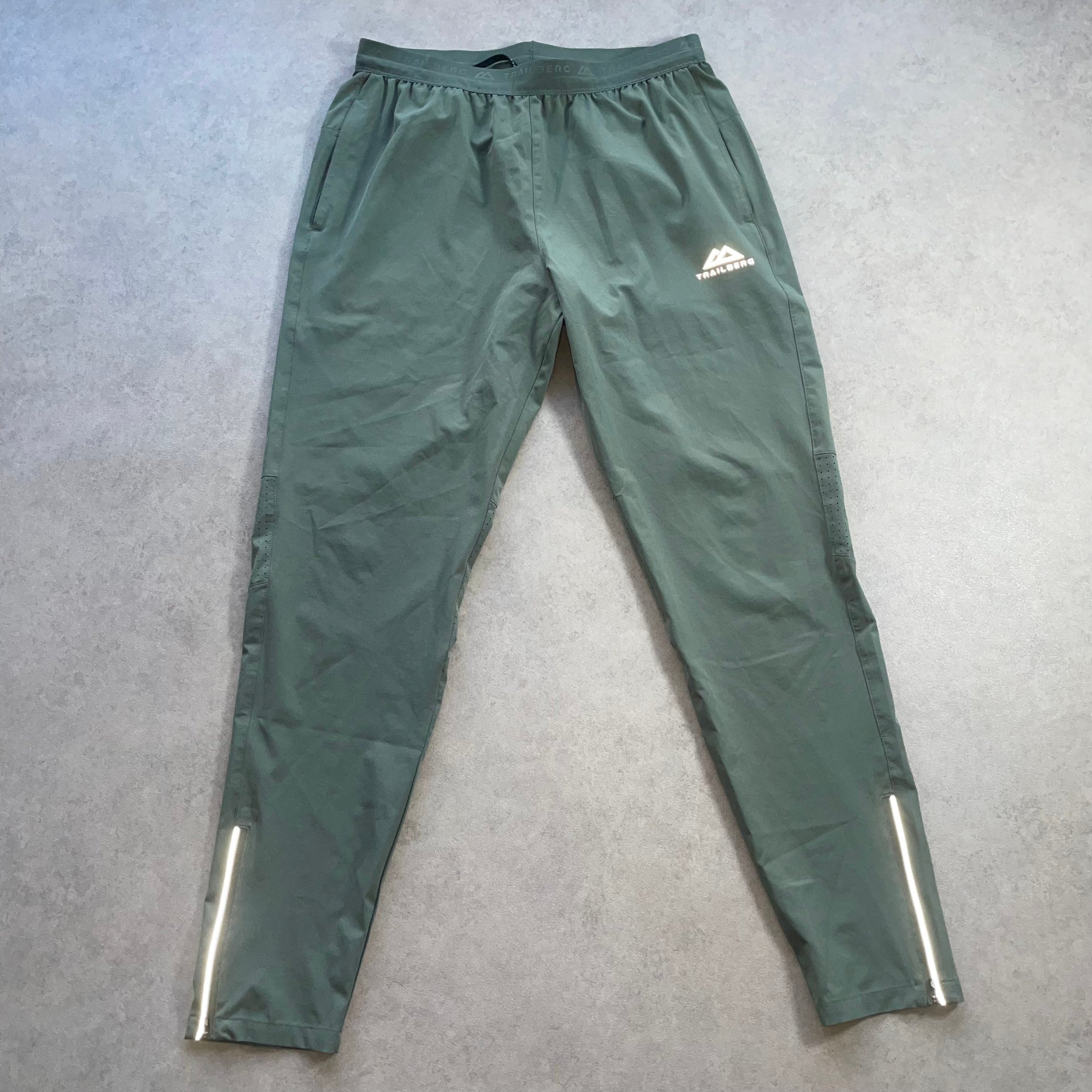 Trailberg Green Men's Lightweight Running Trousers Medium