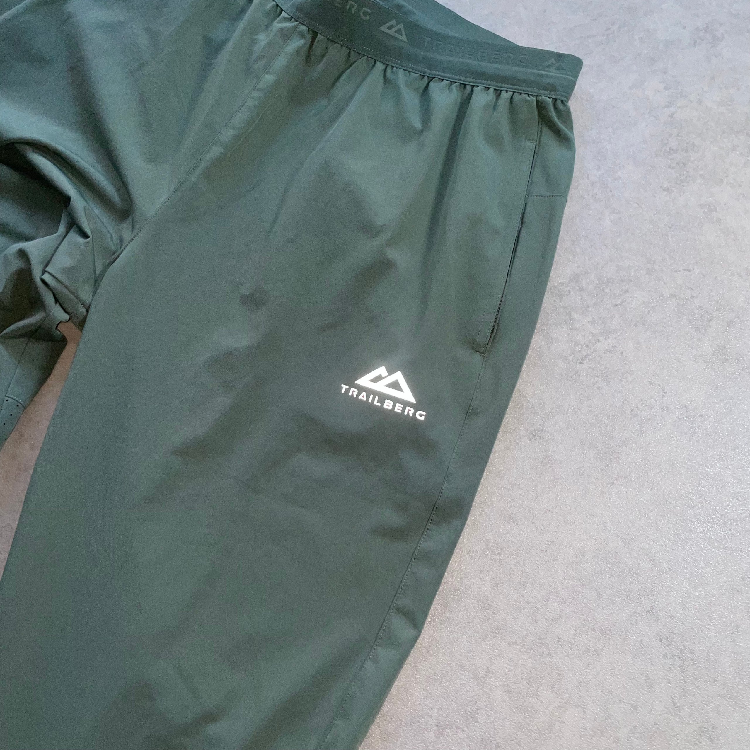 Trailberg Green Men's Lightweight Running Trousers Medium image 2