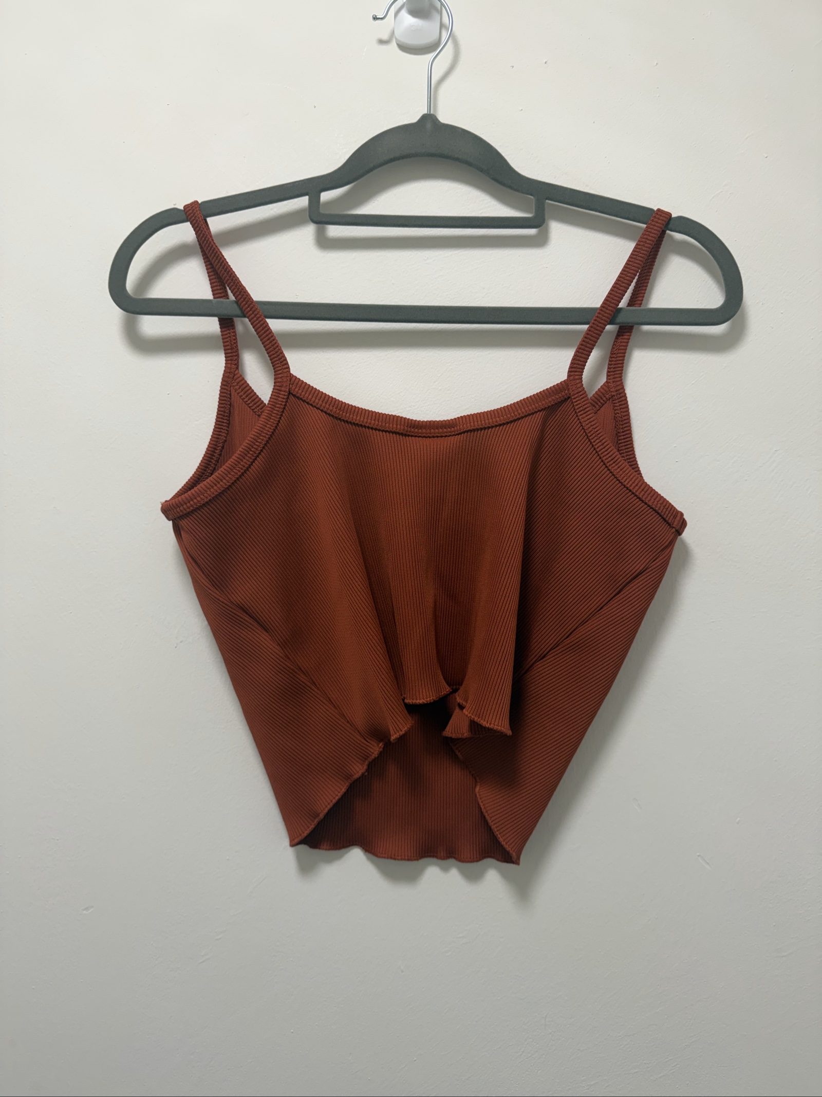 Nike Women's Rust Ribbed Crop Cami Small image 3