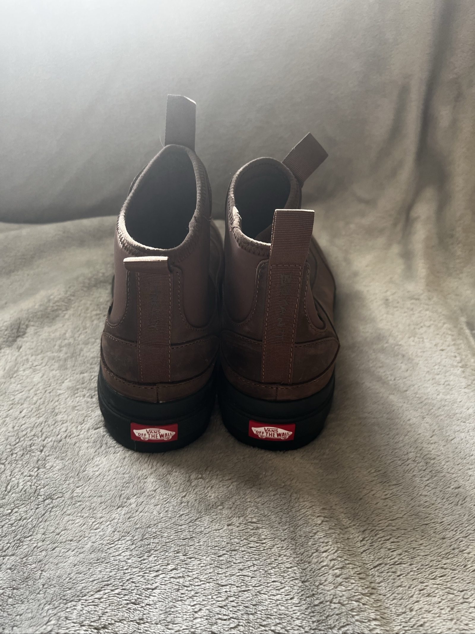 Vans Men's Brown Leather Ankle Boots UK 7.5 image 4