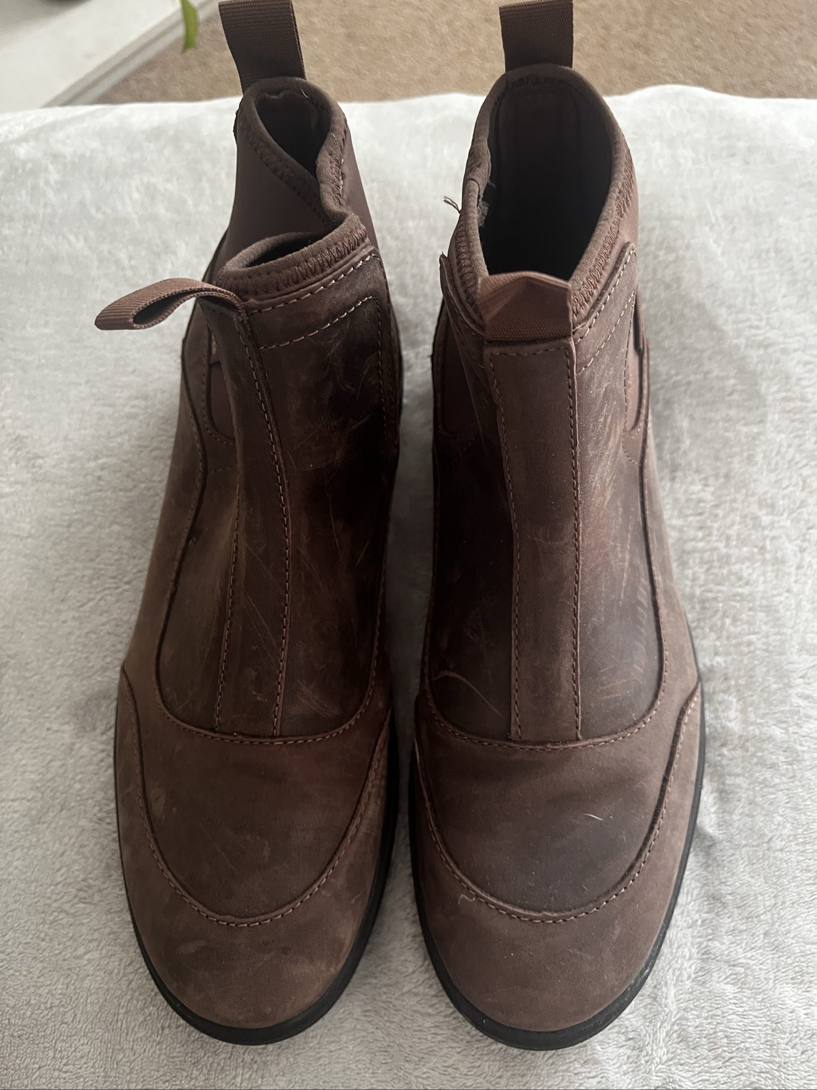 Vans Men's Brown Leather Ankle Boots UK 7.5 image 10