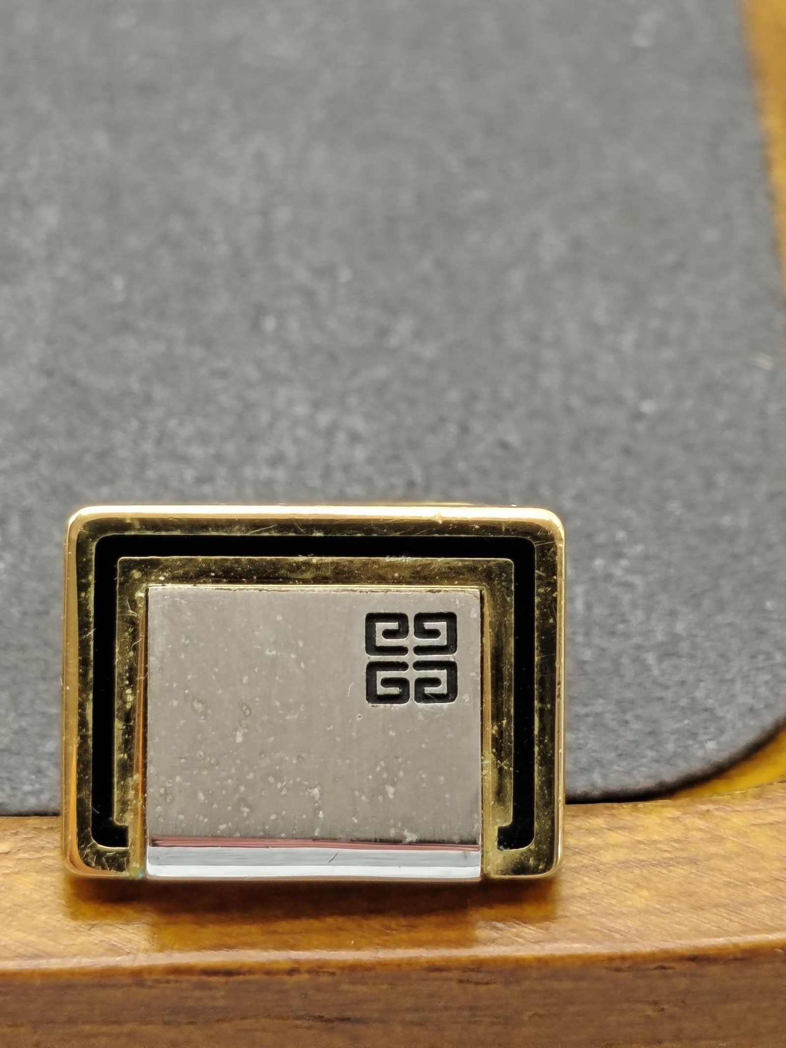 Givenchy Gold & Silver Logo Cufflinks Unisex image 5