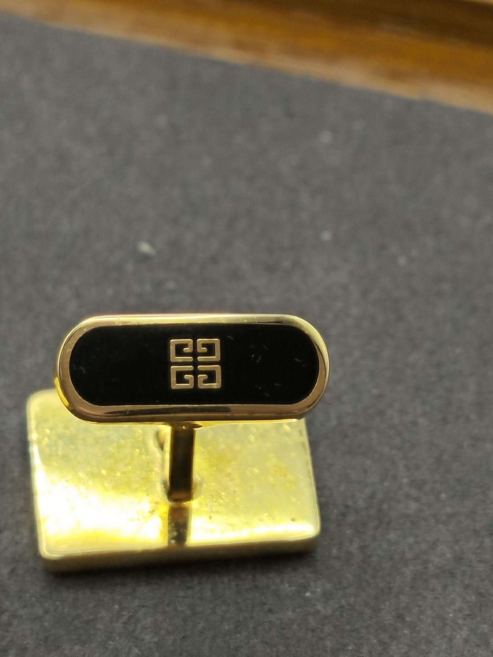 Givenchy Gold & Silver Logo Cufflinks Unisex image 8