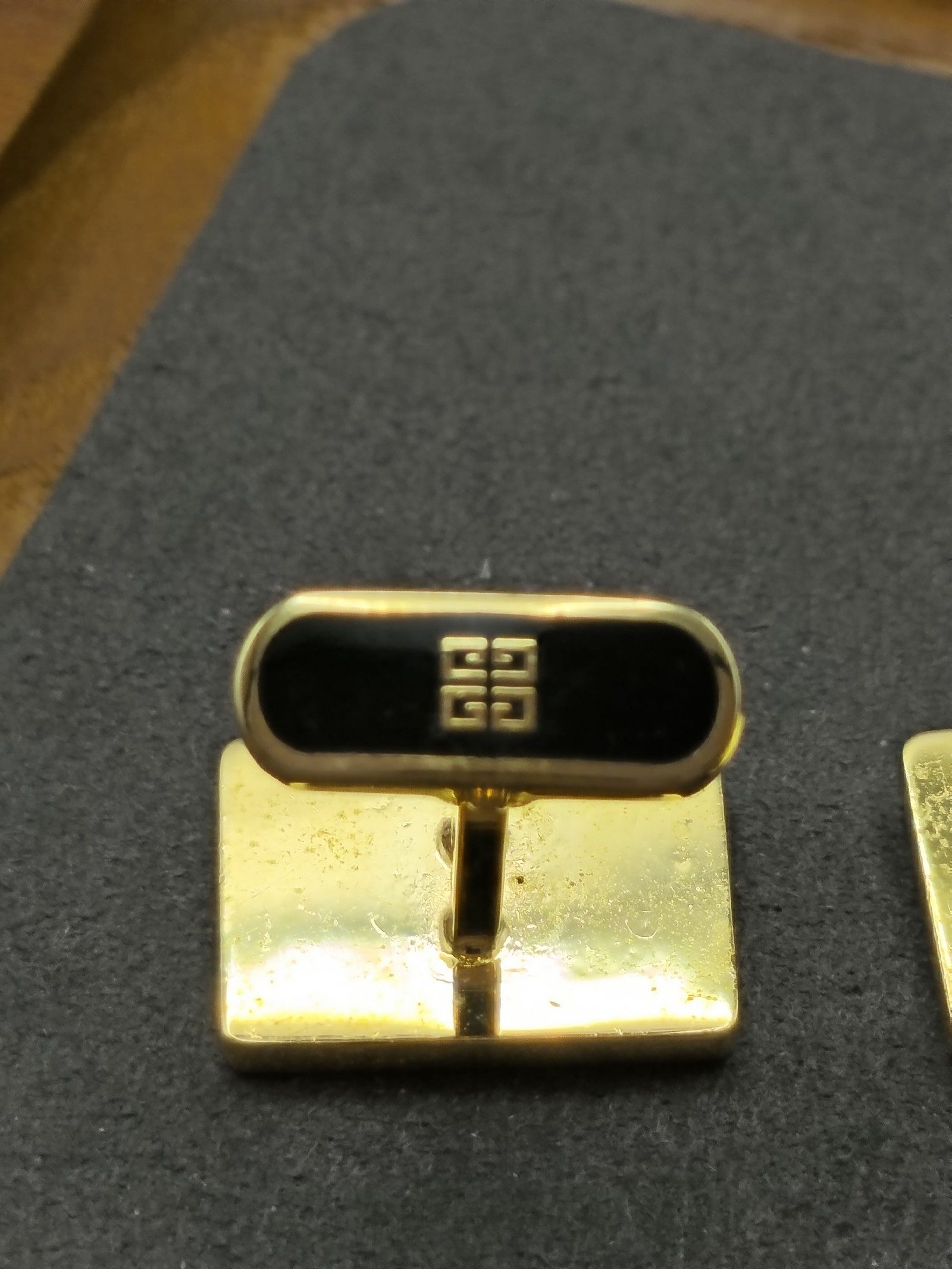 Givenchy Gold & Silver Logo Cufflinks Unisex image 9