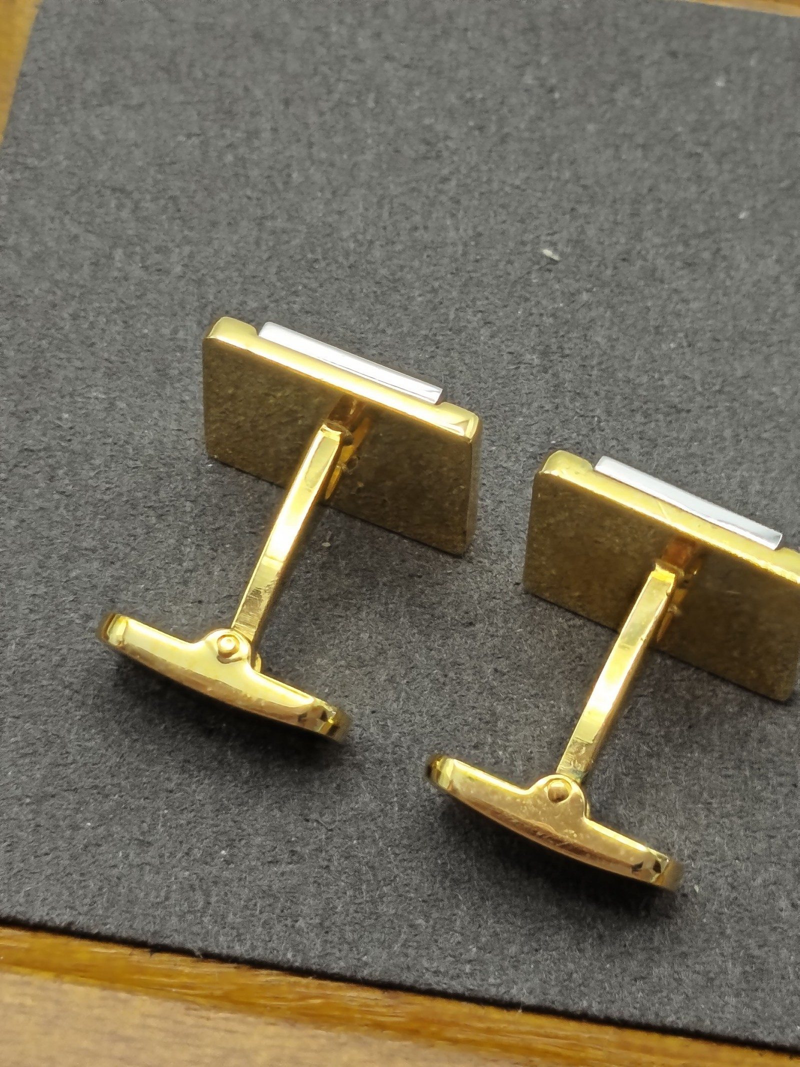 Givenchy Gold & Silver Logo Cufflinks Unisex image 10