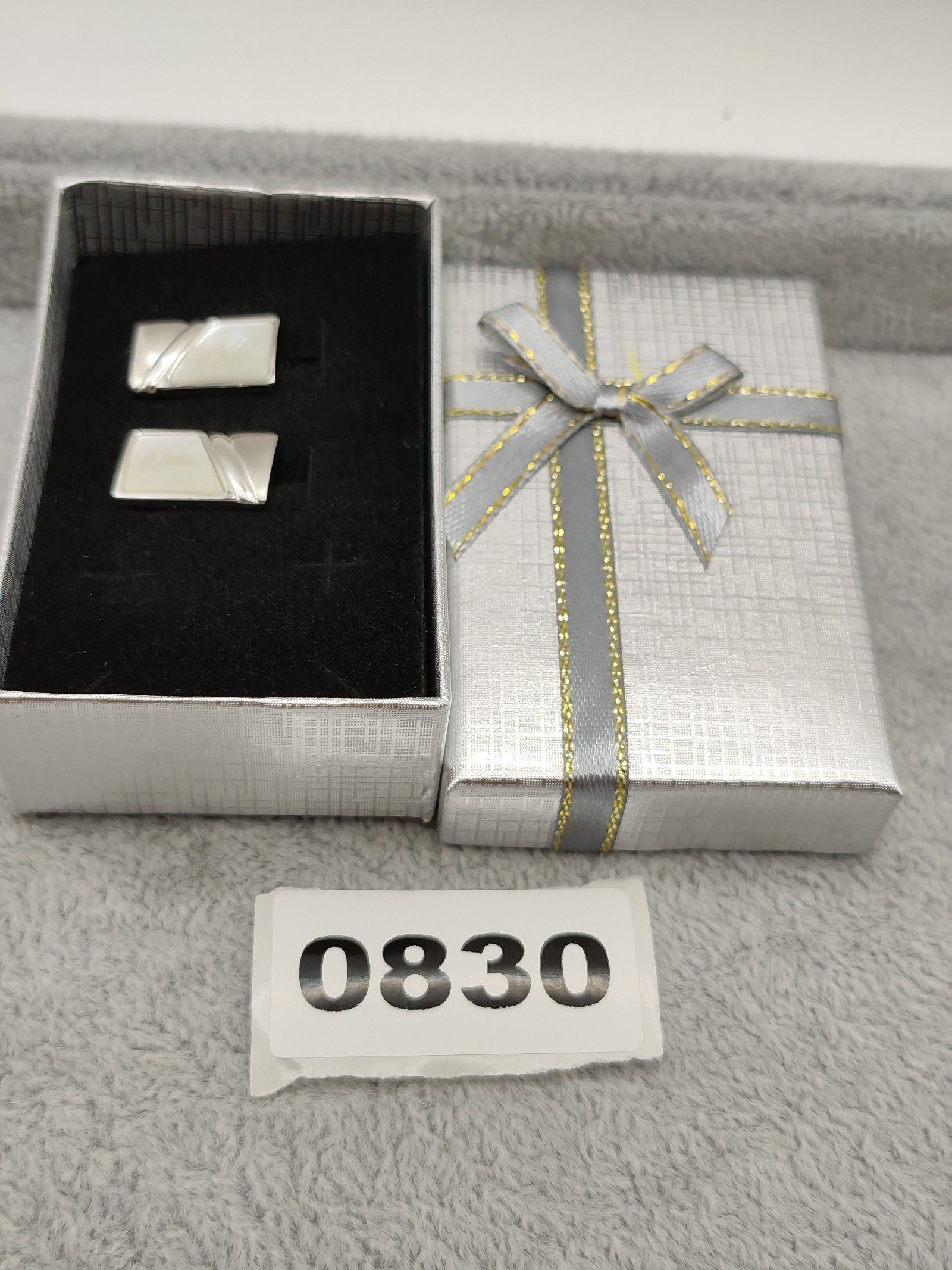 G Katona Silver & Mother of Pearl Cufflinks Elegant Design