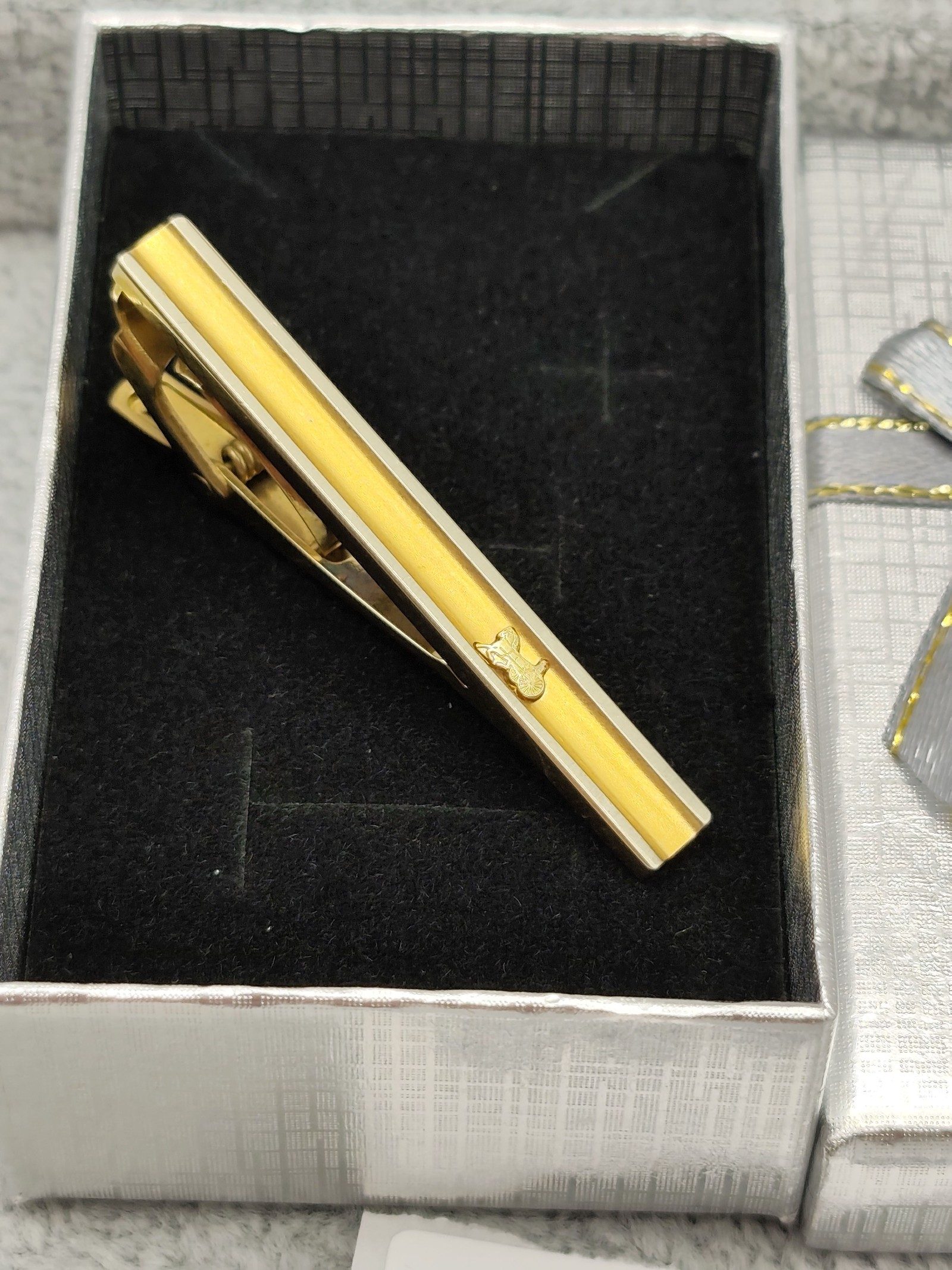 Celine Gold & Silver Men's Tie Clip Classic image 2
