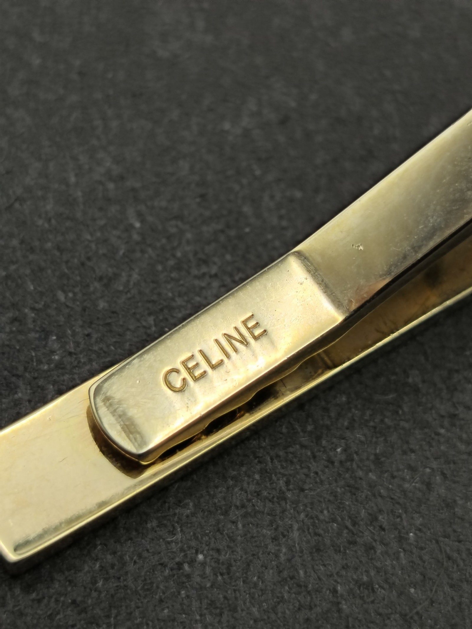 Celine Gold & Silver Men's Tie Clip Classic image 5