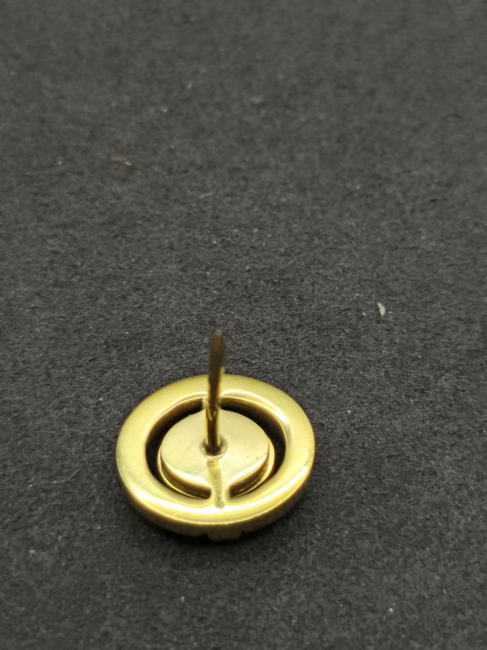 Valentino Gold & Burgundy Logo Tie Pin Brooch image 4