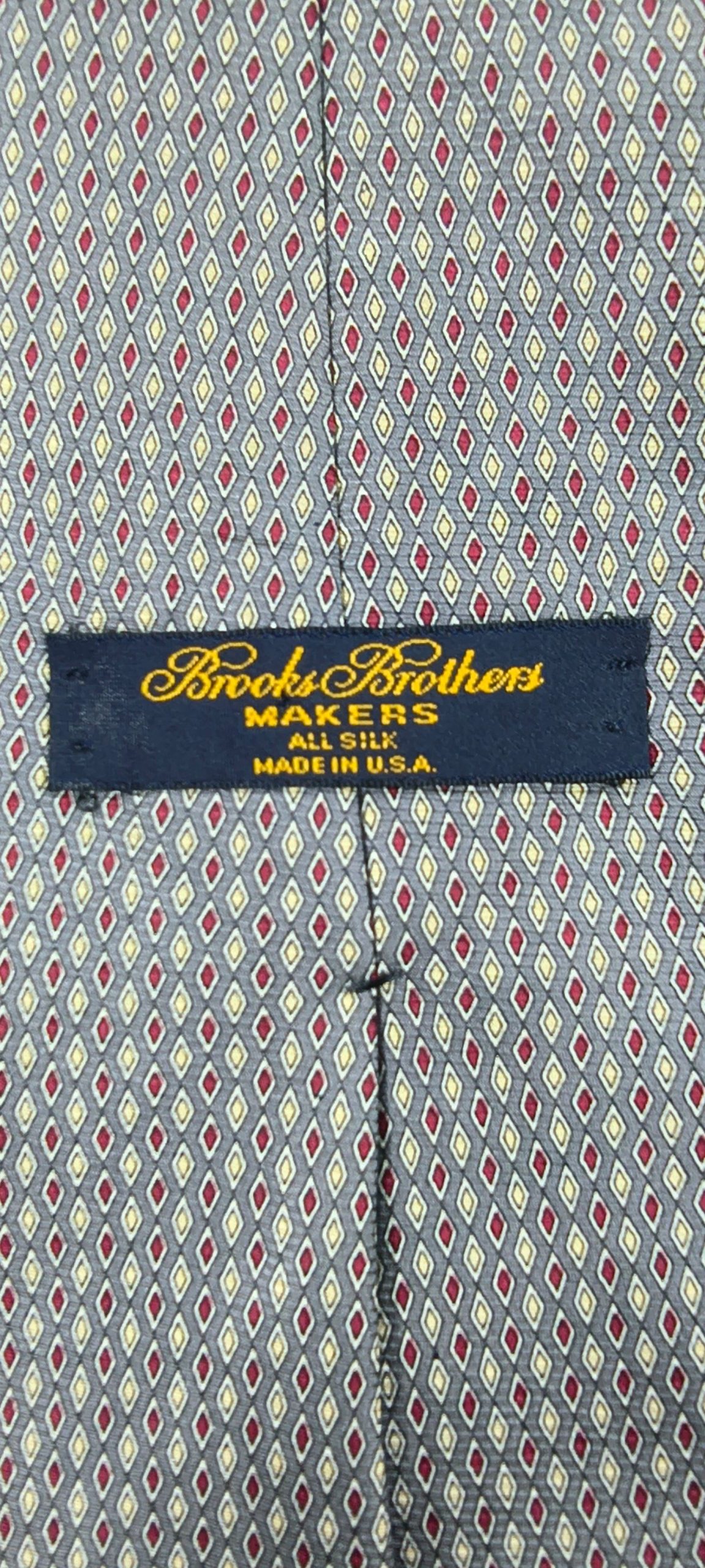Brooks Brothers Multi Coloured Silk Tie 3.5 in Wide Made in USA image 3