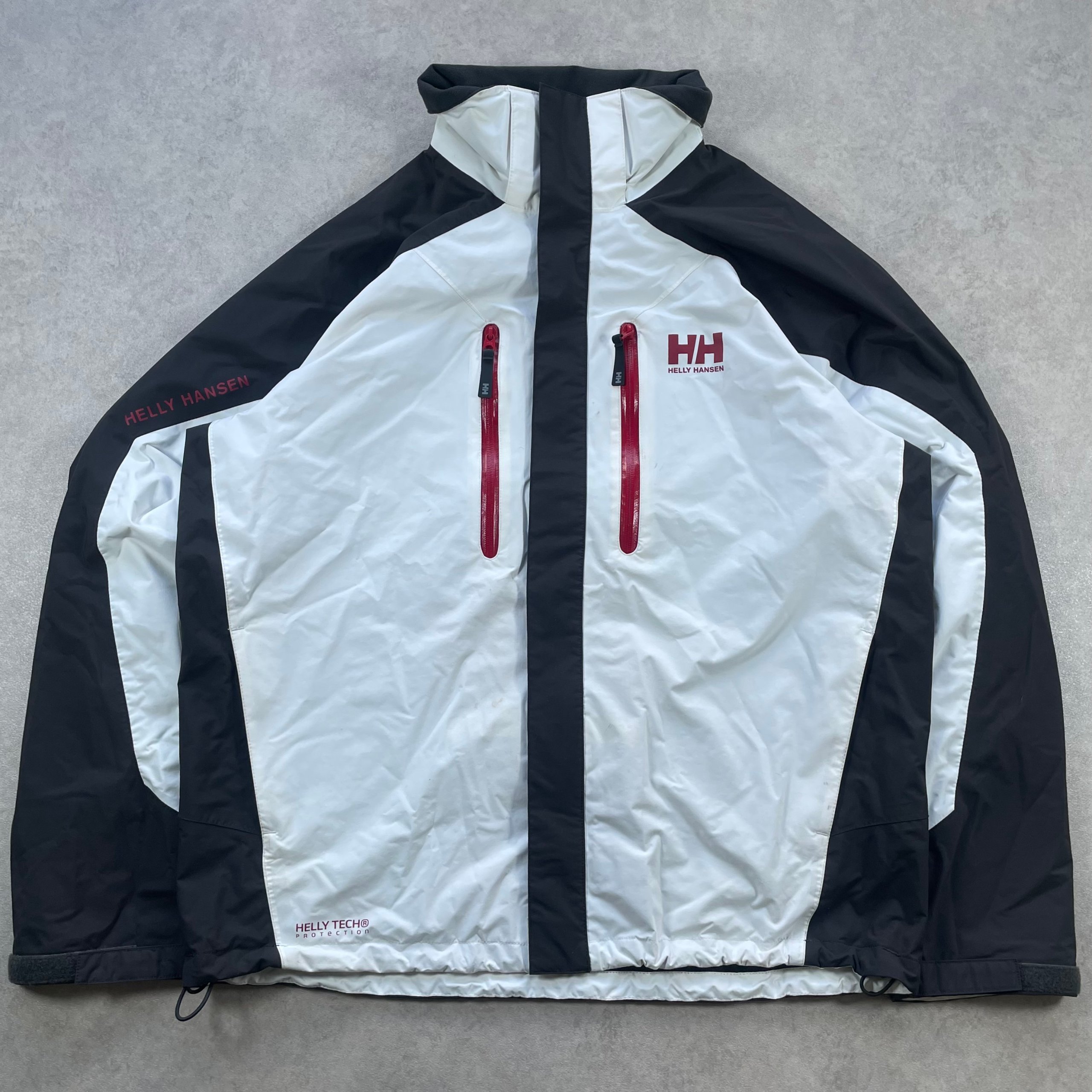 Helly Hansen Helly Tech Performance Waterproof Windproof Jacket "White,Black" (Mens Size XL)